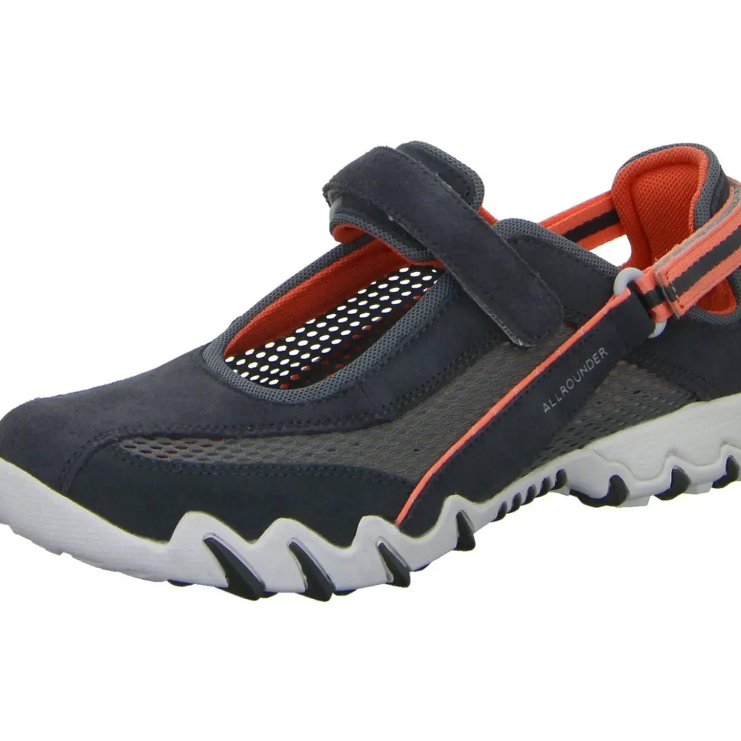 Allrounder Slipper/Kletthalbschuh luftdurchlässig (durchbrochenes/geflochtenes Obermaterial) Niro
