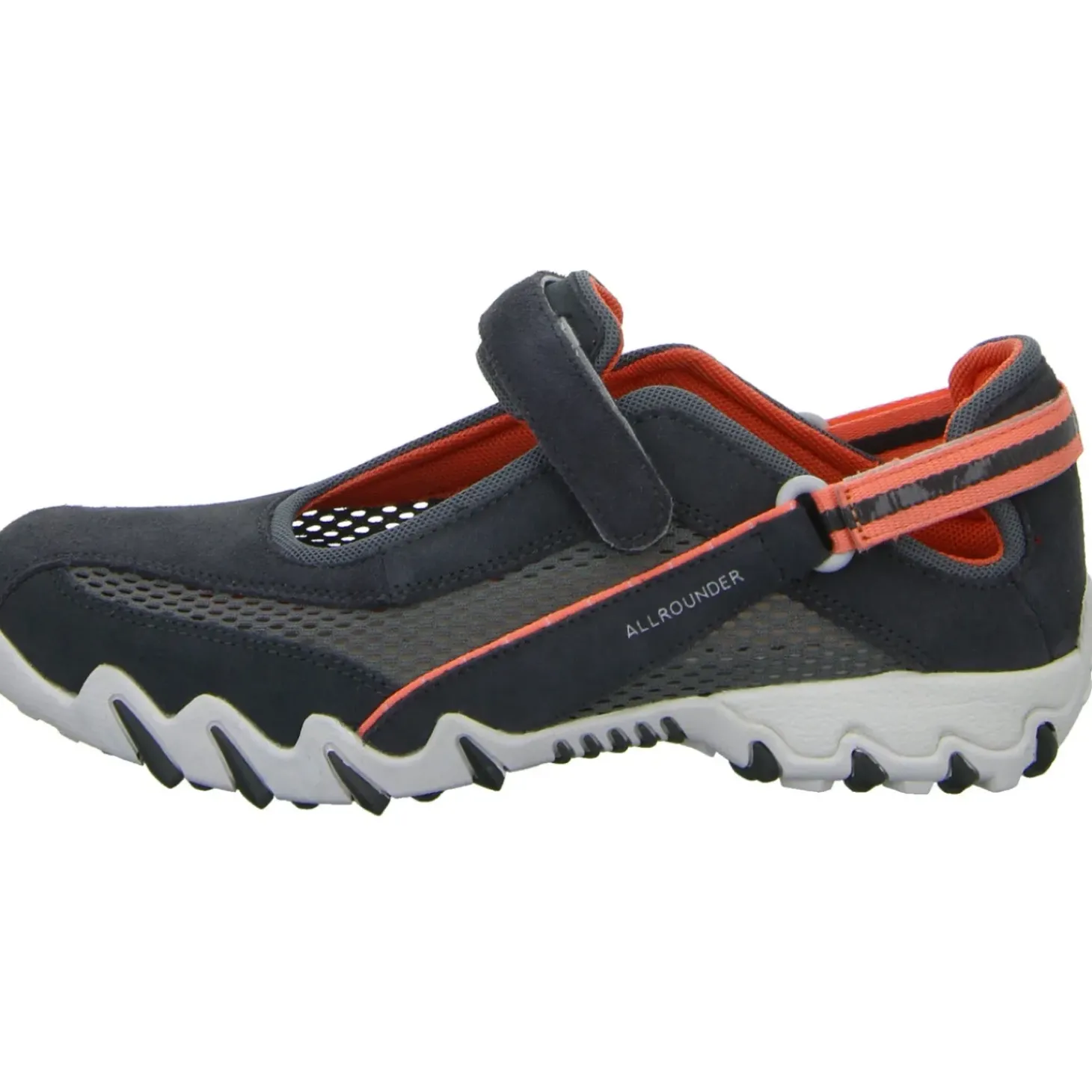 Allrounder Slipper/Kletthalbschuh luftdurchlässig (durchbrochenes/geflochtenes Obermaterial) Niro