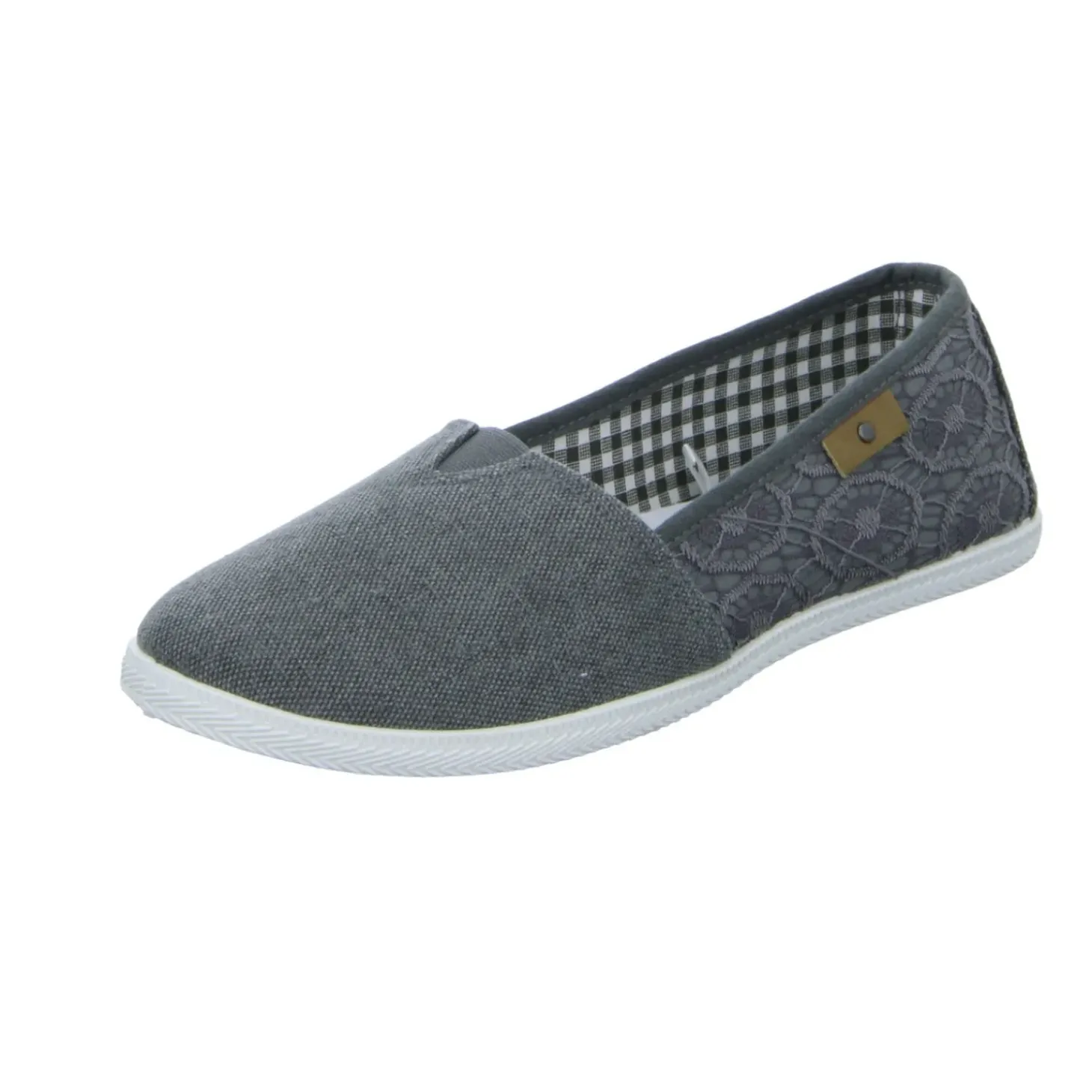 Alyssa Leinen Slipper/Kletthalbschuh