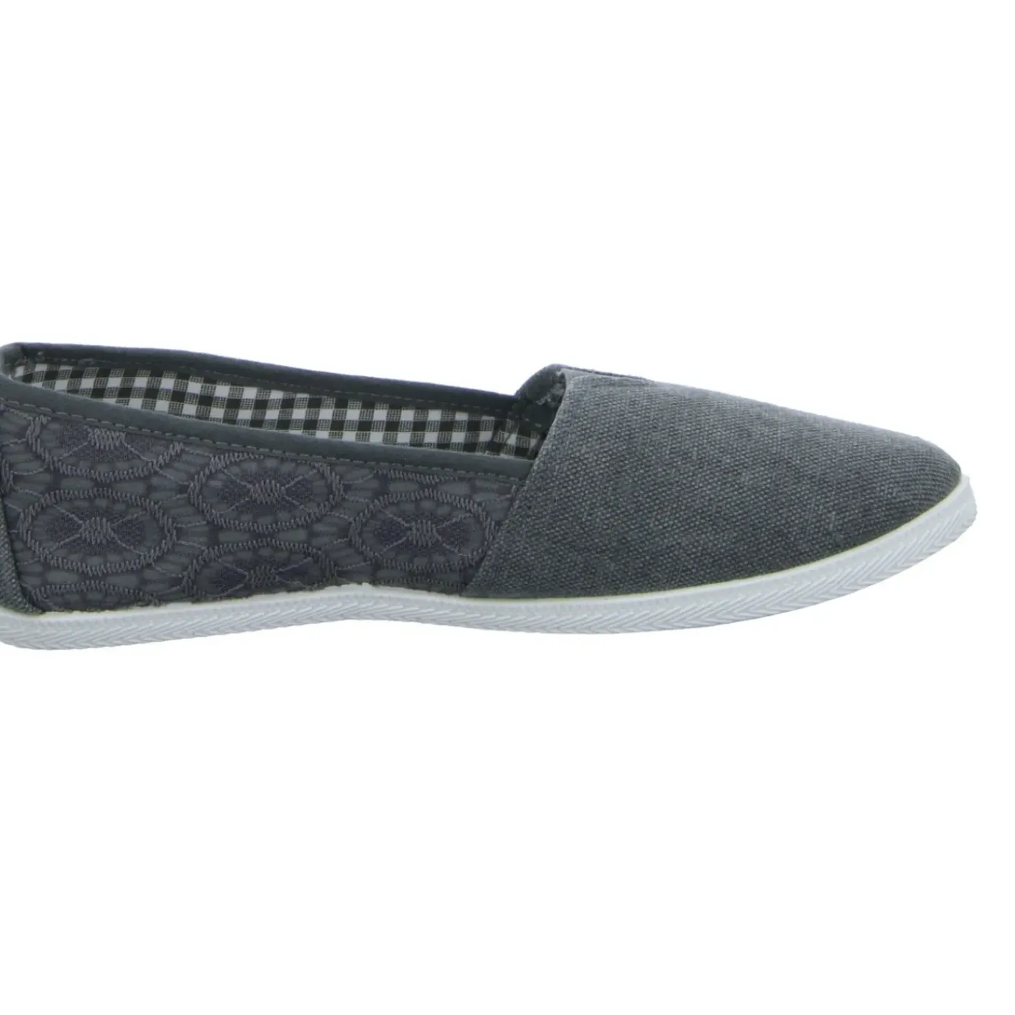 Alyssa Leinen Slipper/Kletthalbschuh