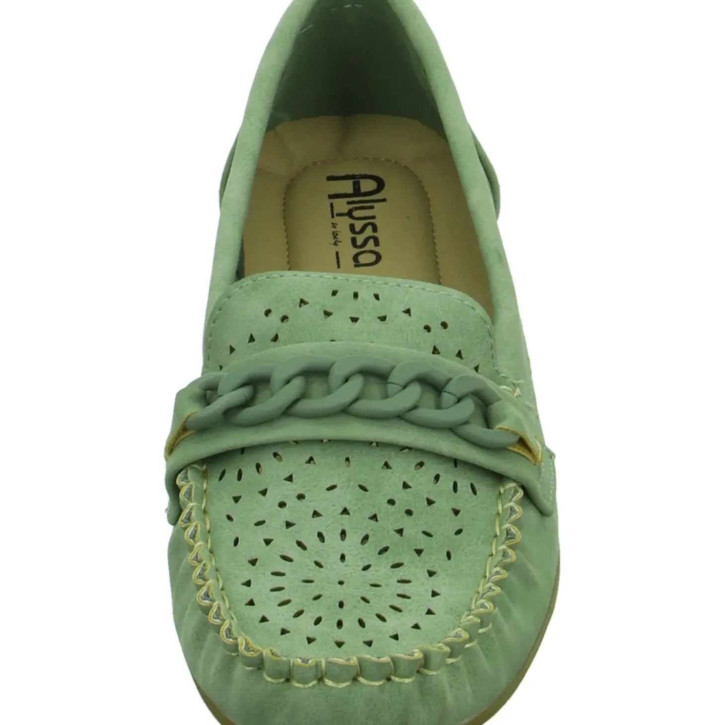 Alyssa Slipper/Kletthalbschuh luftdurchlässig (durchbrochenes/geflochtenes Obermaterial)