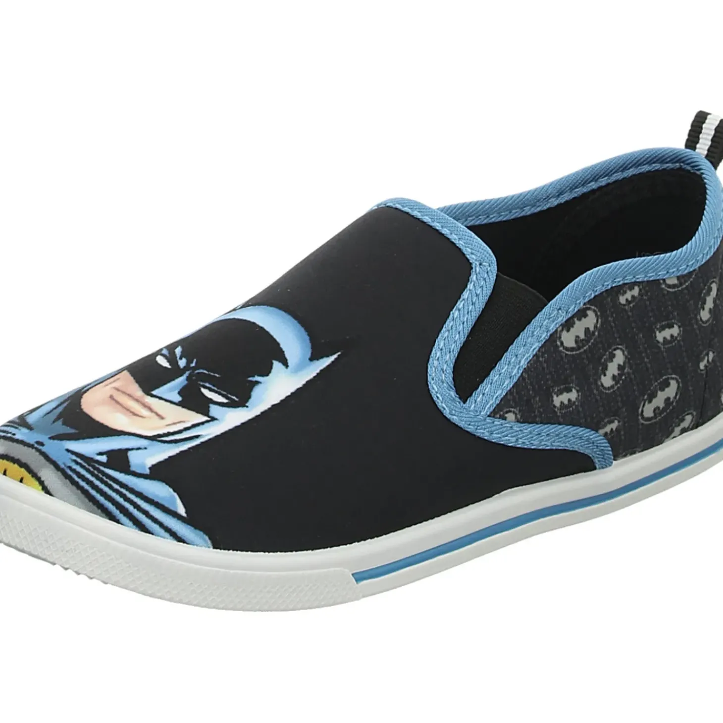 Batman Leinen Slipper/Kletthalbschuh