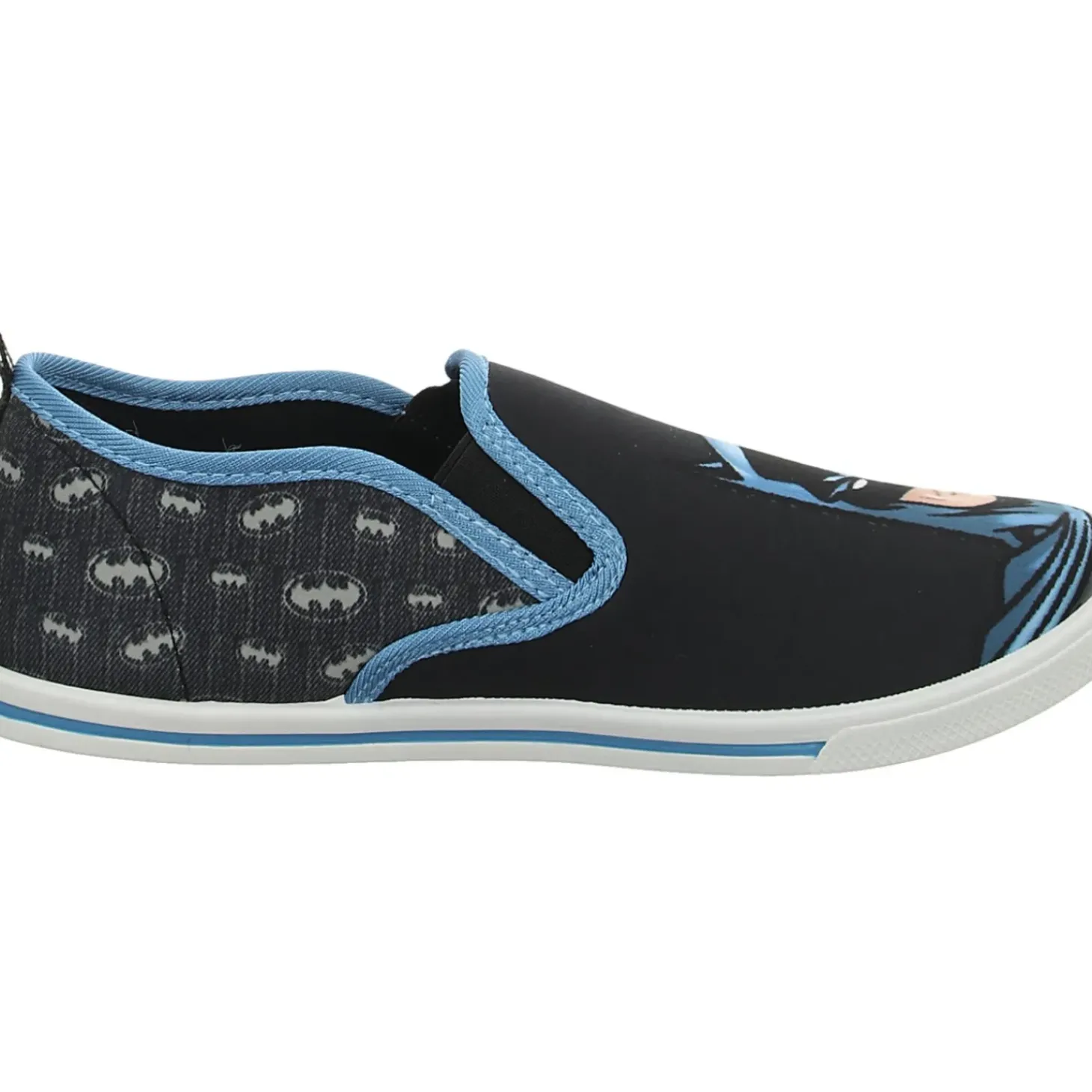 Batman Leinen Slipper/Kletthalbschuh