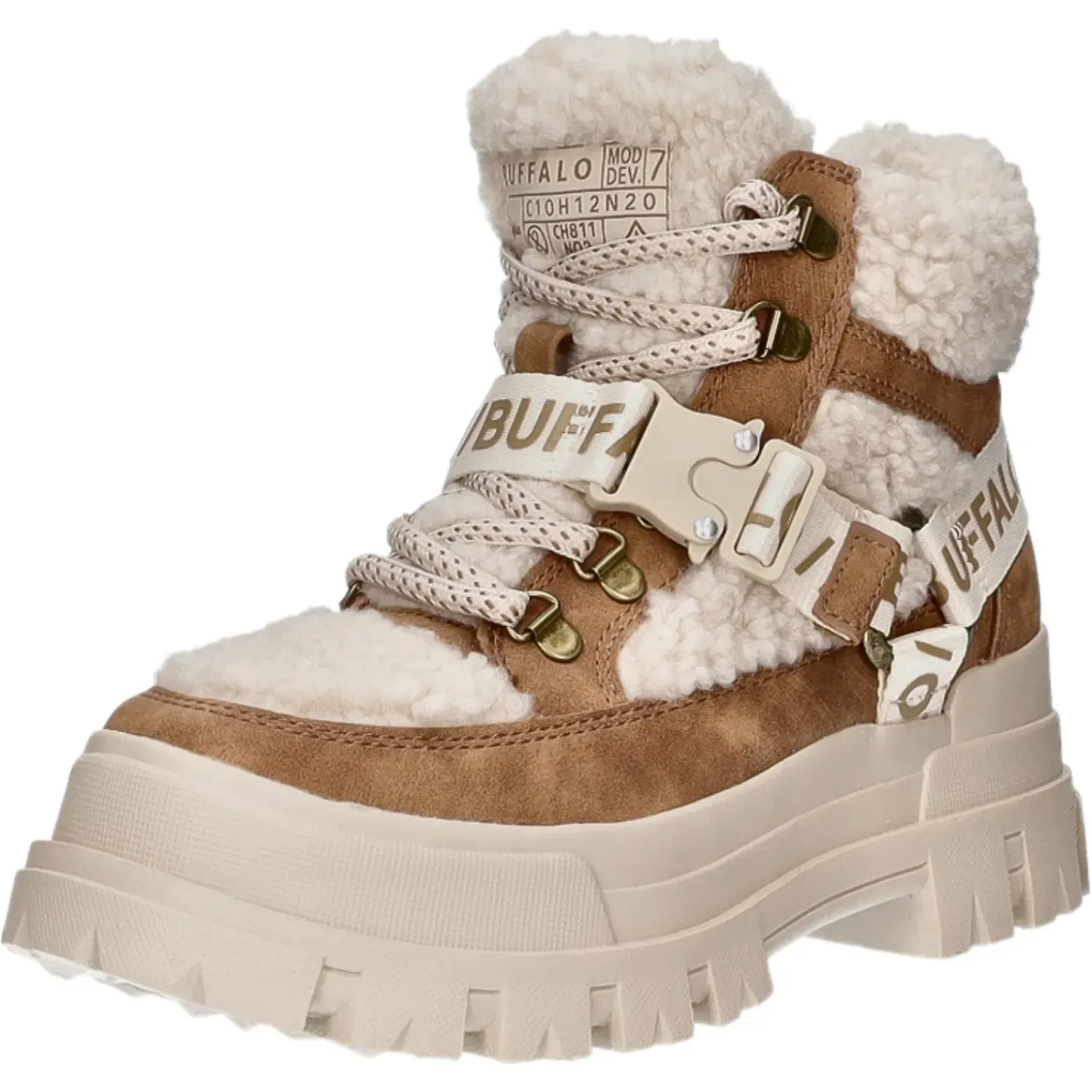 Buffalo Schnürstiefelette Warmfutter bis 35mm Absatz (casual) ASPHA COM MID WARM