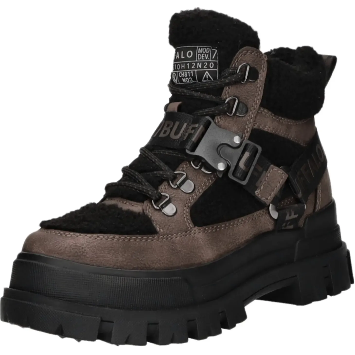 Buffalo Schnürstiefelette Warmfutter bis 35mm Absatz (casual) ASPHA COM MID WARM