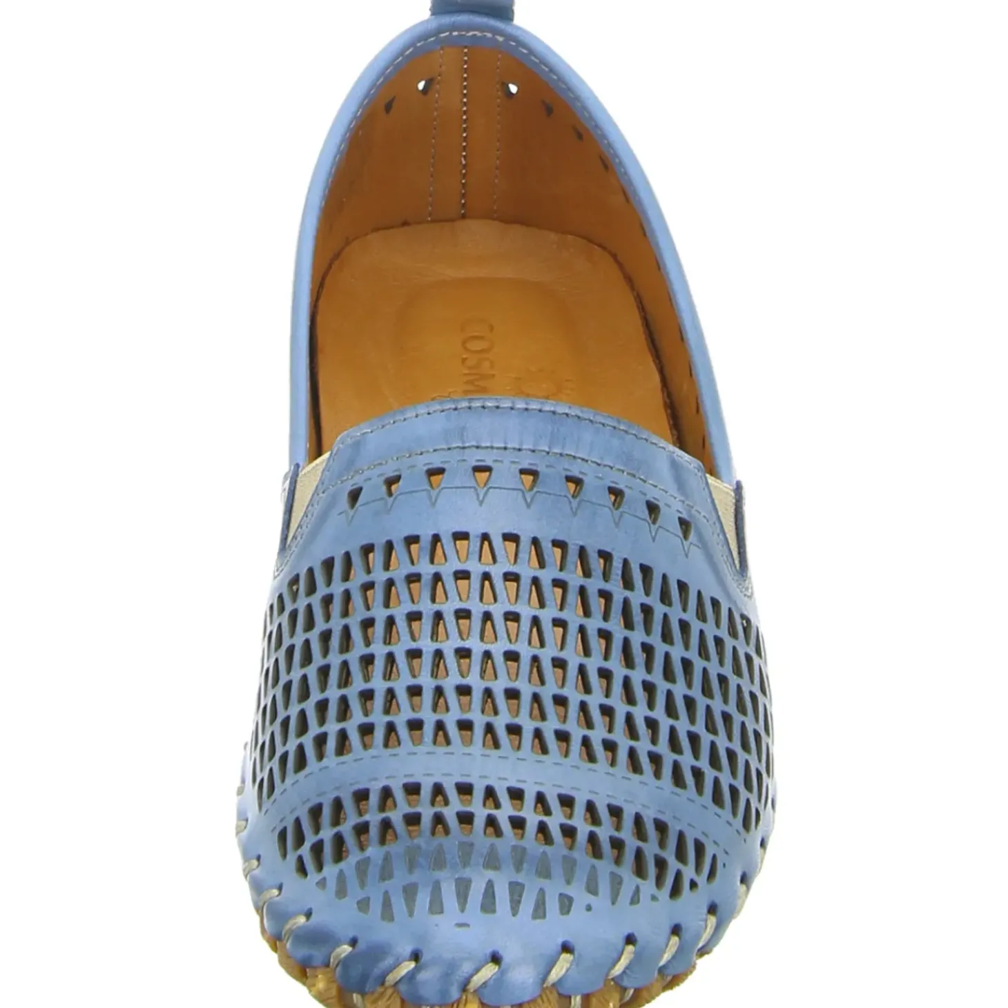 Cosmos Comfort Slipper/Kletthalbschuh luftdurchlässig (durchbrochenes/geflochtenes Obermaterial)