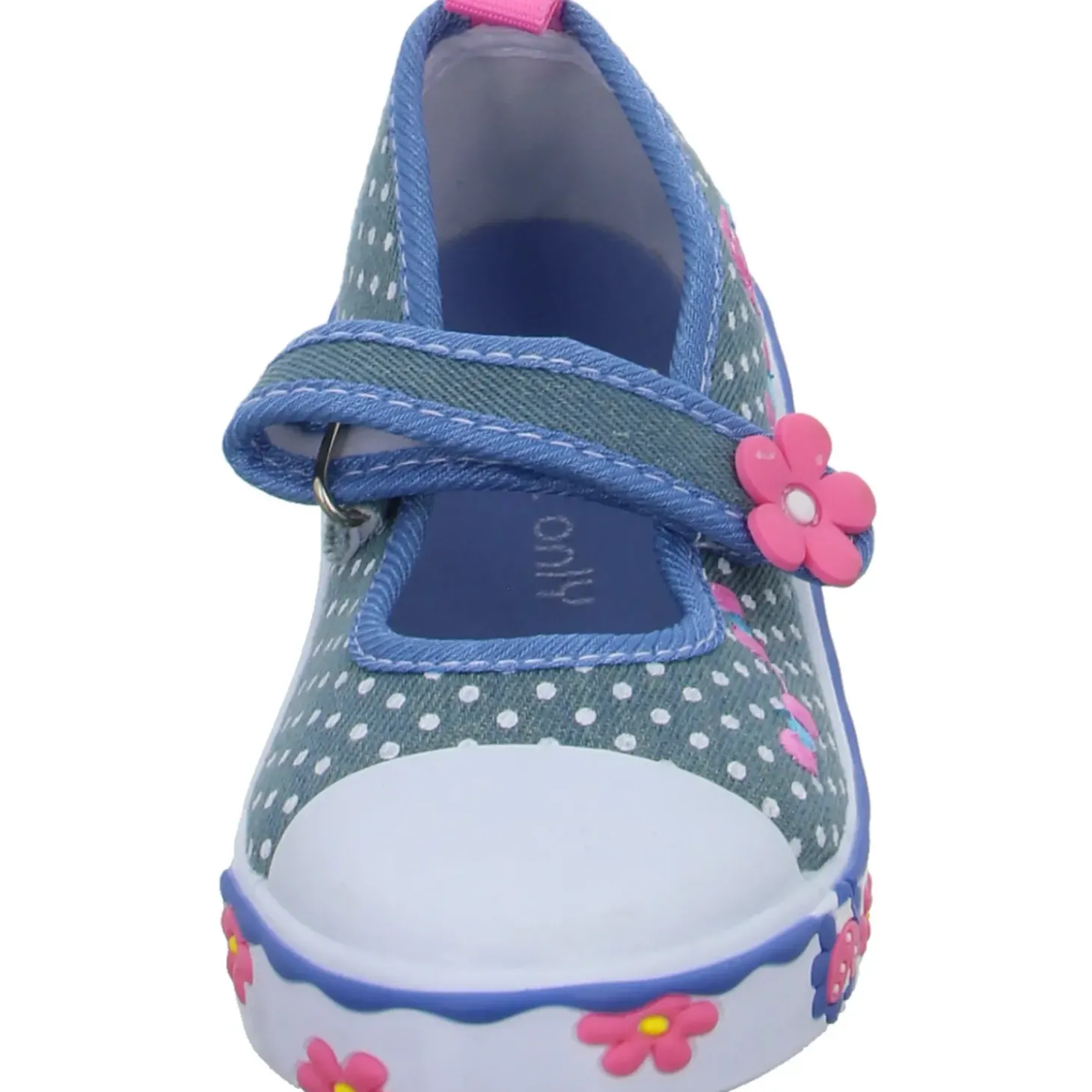 girlZ onlY Leinen Slipper/Kletthalbschuh