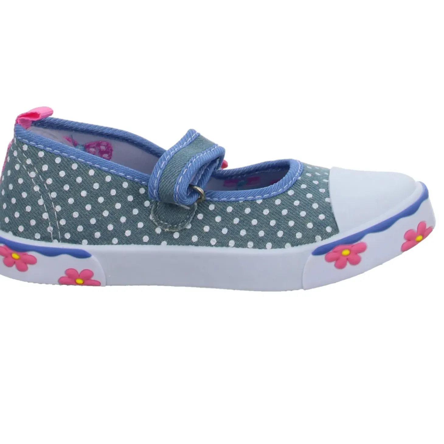 girlZ onlY Leinen Slipper/Kletthalbschuh
