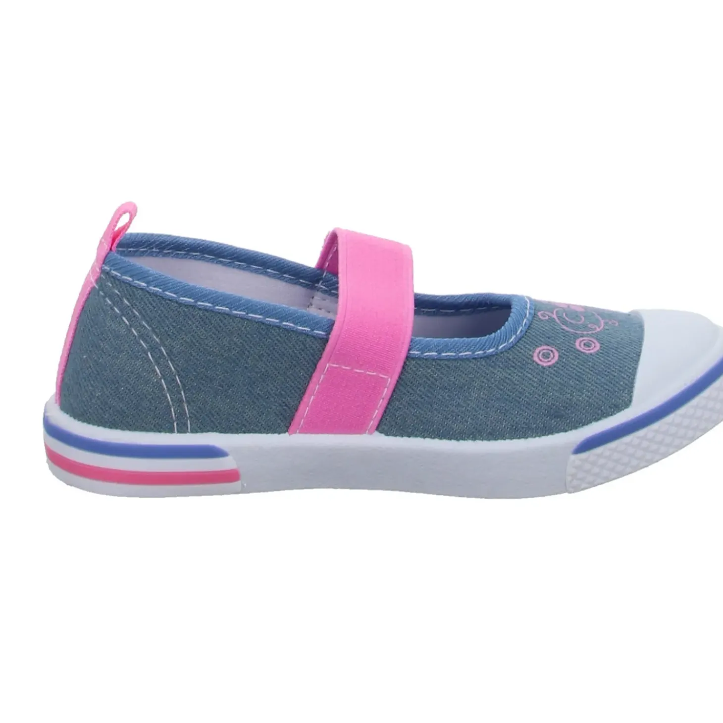 girlZ onlY Leinen Slipper/Kletthalbschuh