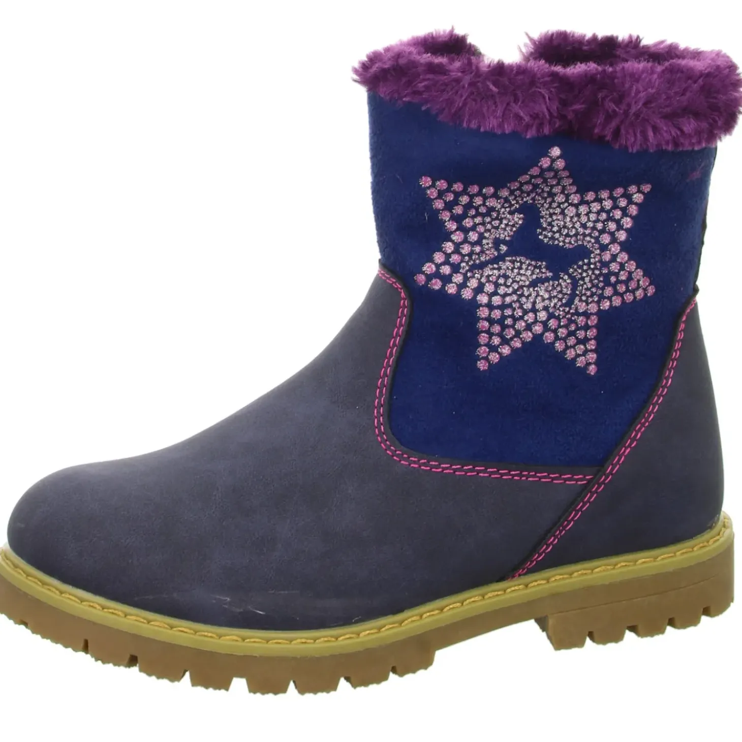 girlZ onlY Schlupf-/Klettstiefelette Warmfutter