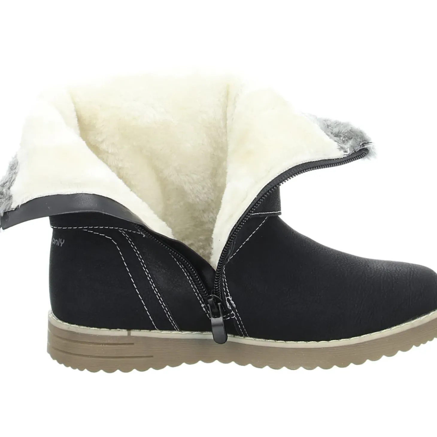 girlZ onlY Schlupf-/Klettstiefelette Warmfutter
