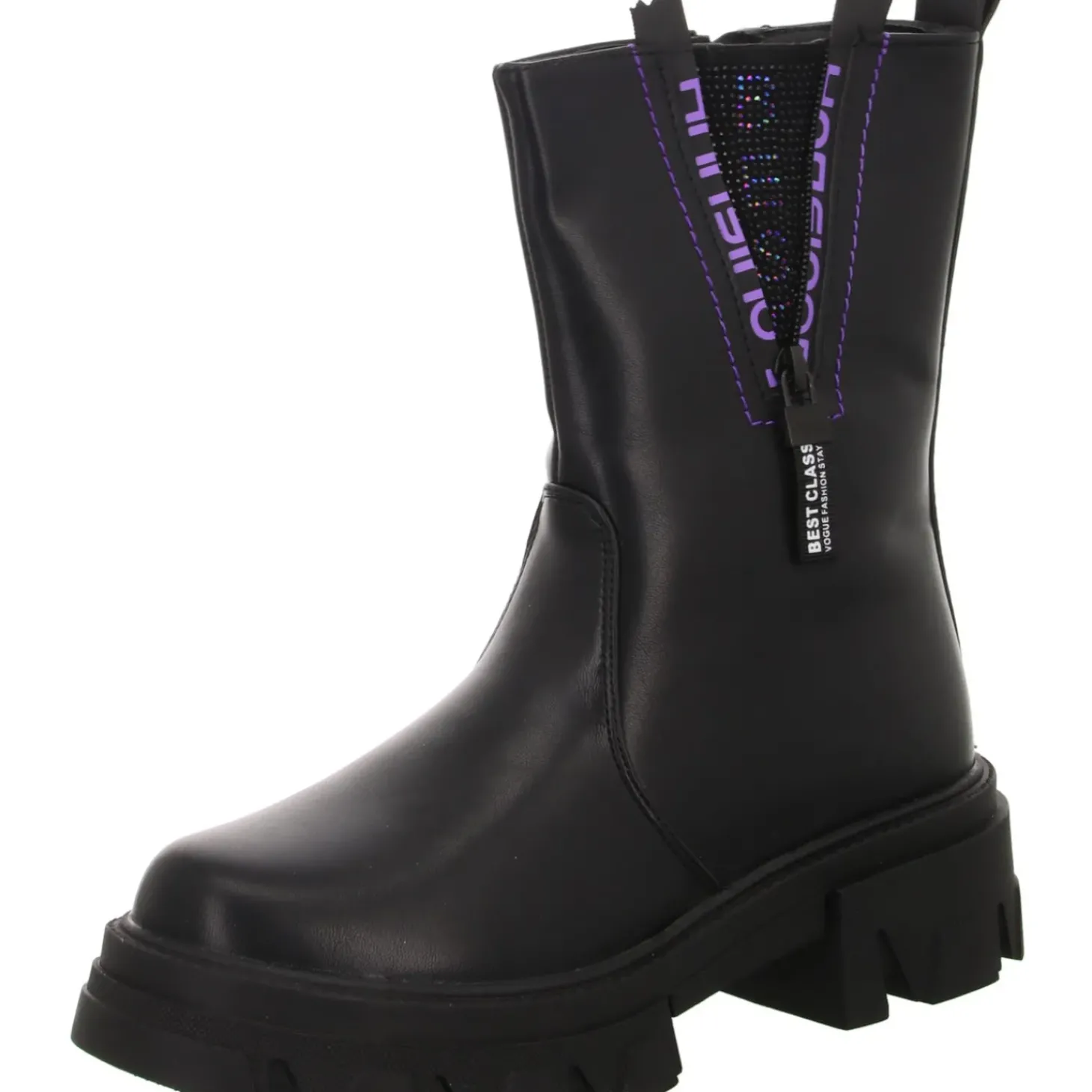 girlZ onlY Schlupf-/Klettstiefelette Warmfutter