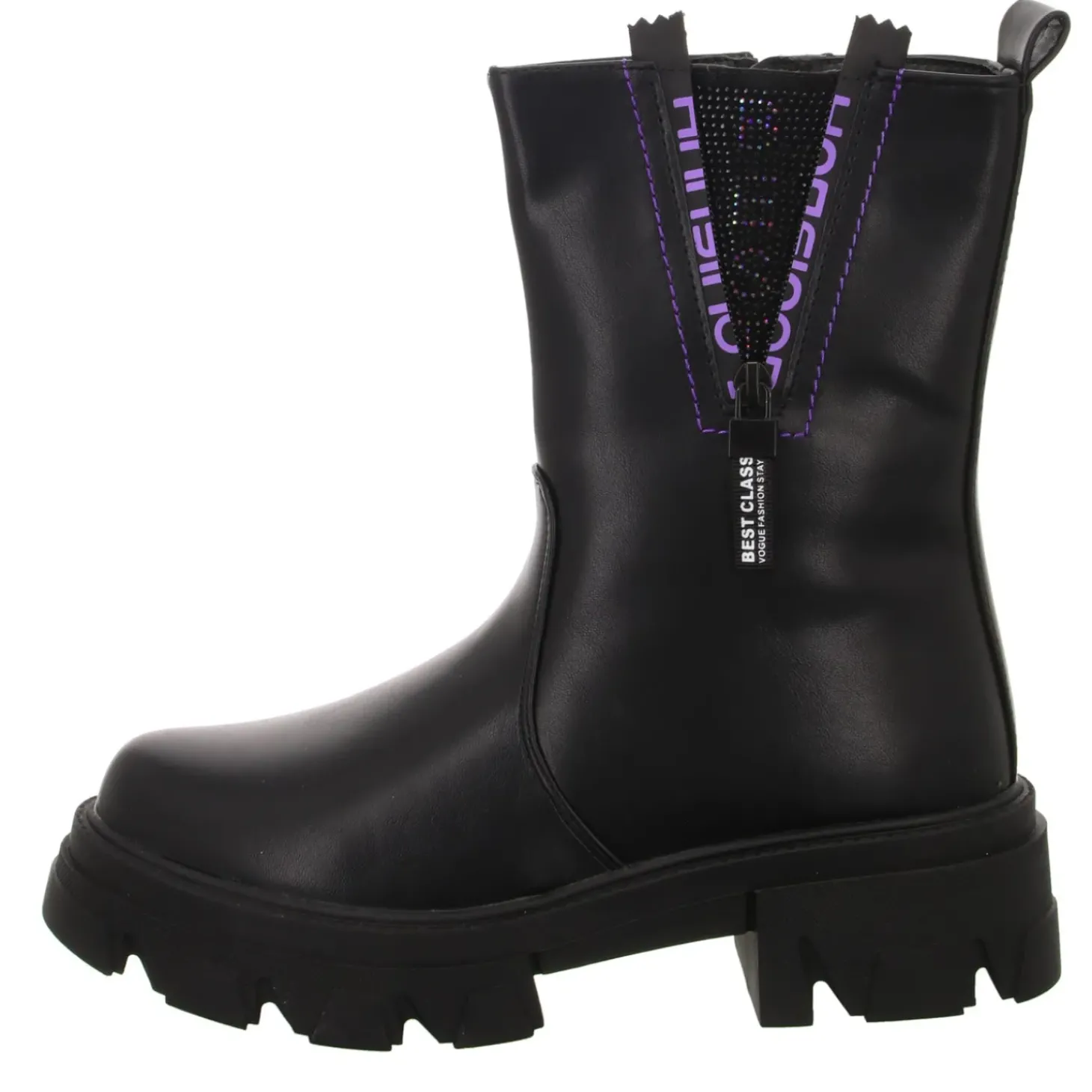 girlZ onlY Schlupf-/Klettstiefelette Warmfutter
