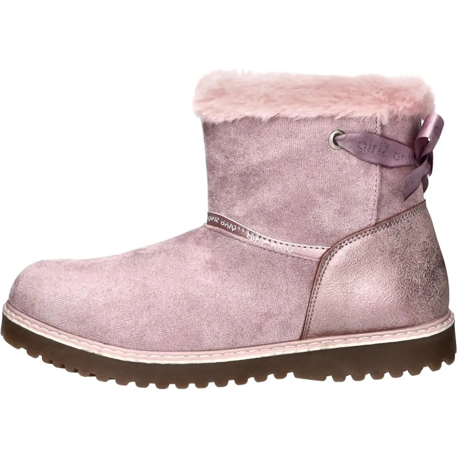girlZ onlY Schlupf-/Klettstiefelette Warmfutter