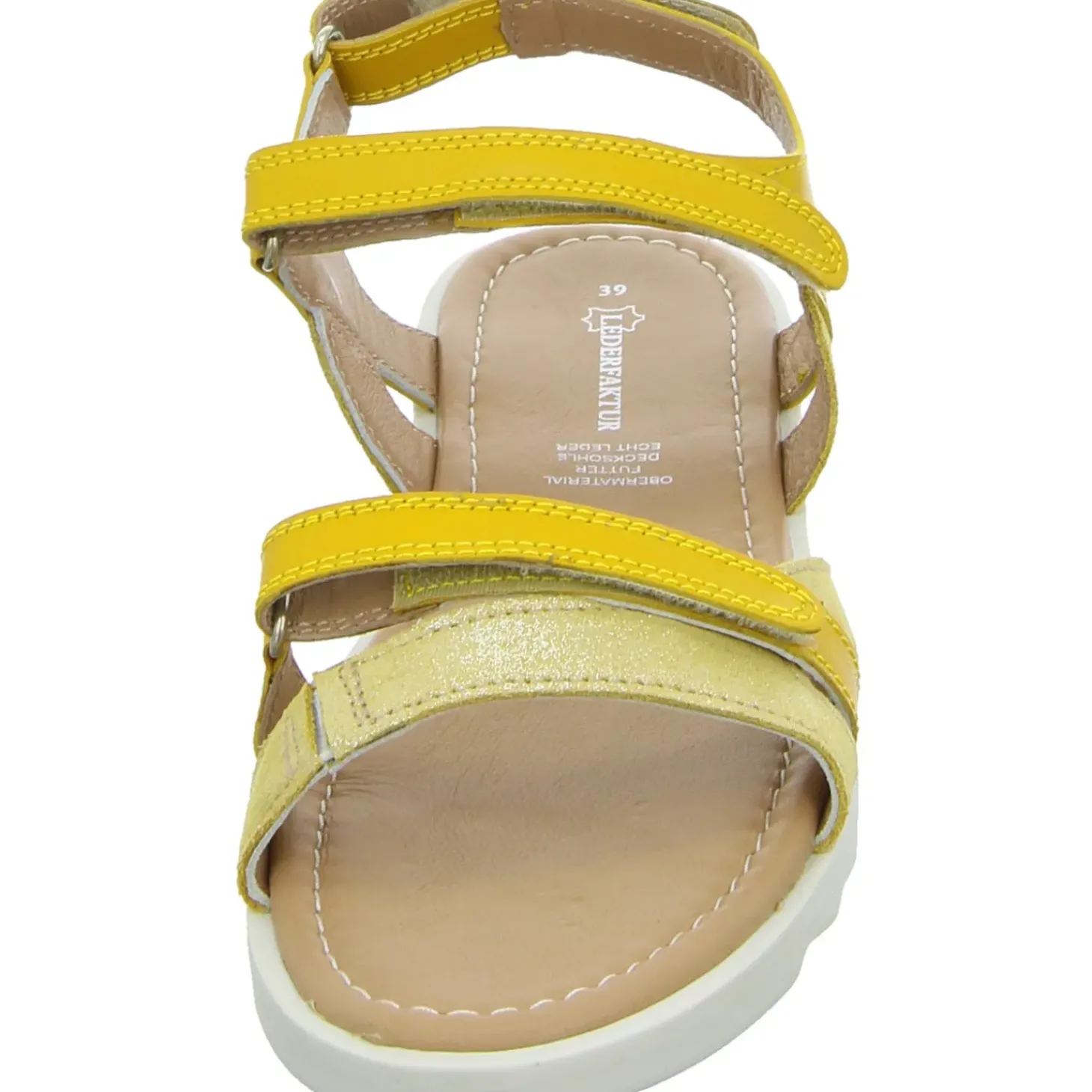 LEDERFAKTUR Sportliche Sandalette bis 30mm Sohlenhöhe