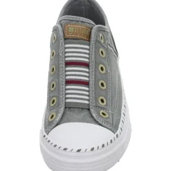 MUSTANG Leinen Slipper/Kletthalbschuh