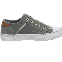 MUSTANG Leinen Slipper/Kletthalbschuh