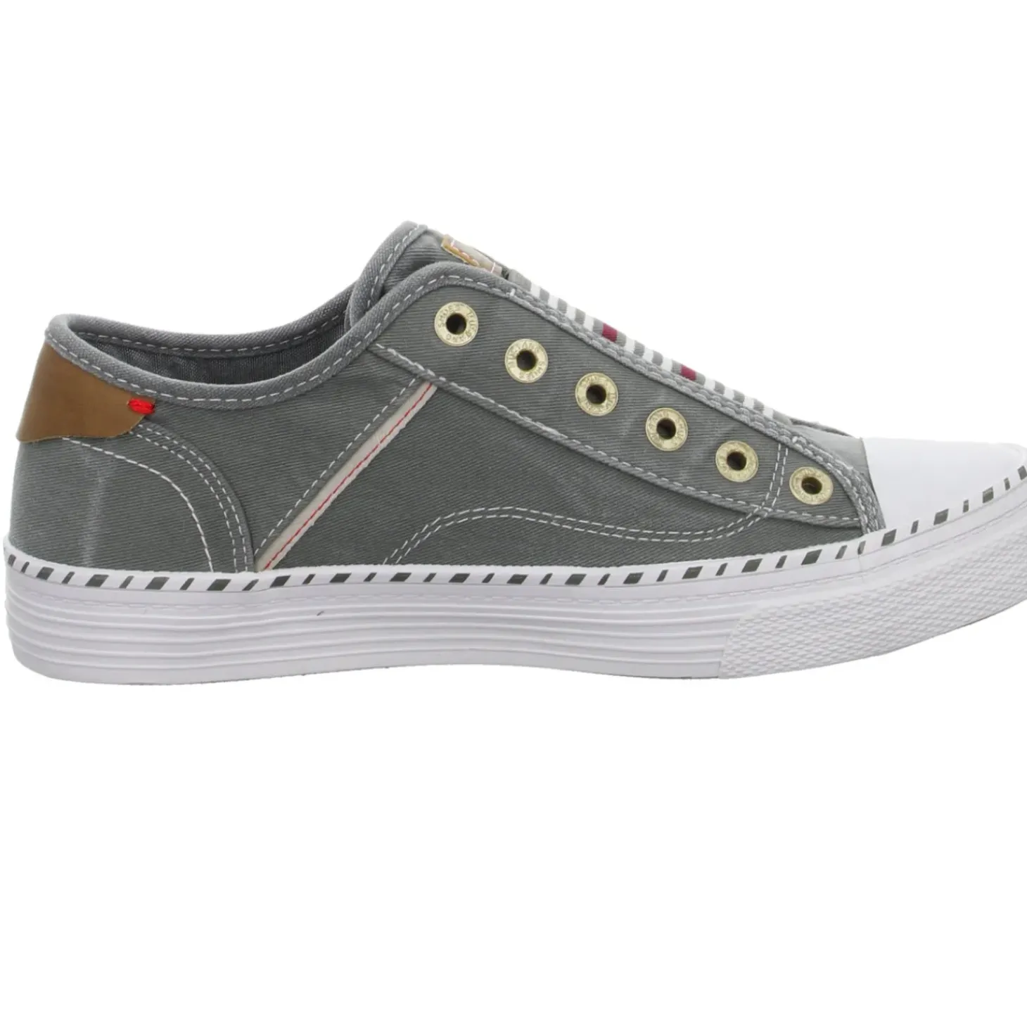 MUSTANG Leinen Slipper/Kletthalbschuh