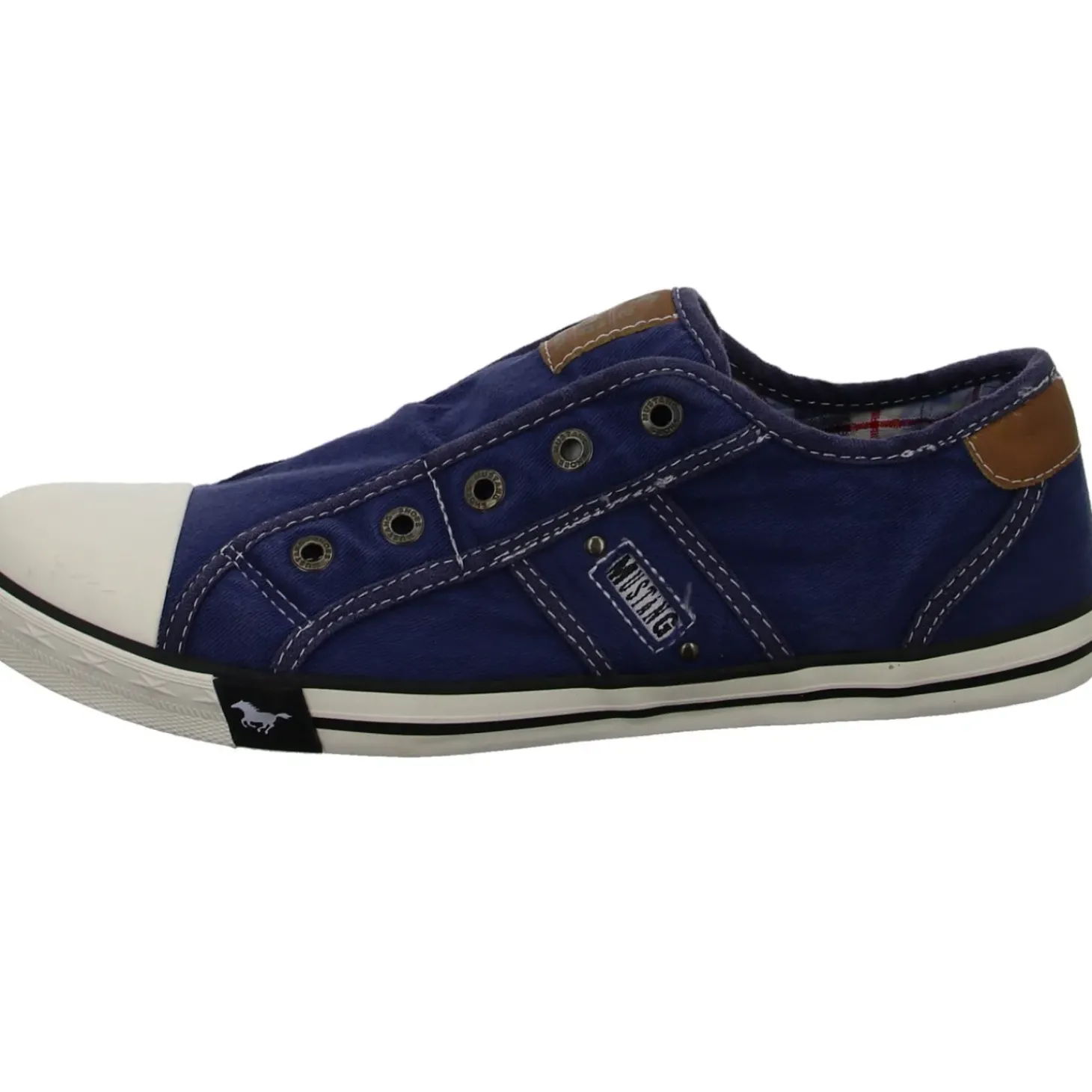 MUSTANG Leinen Slipper/Kletthalbschuh