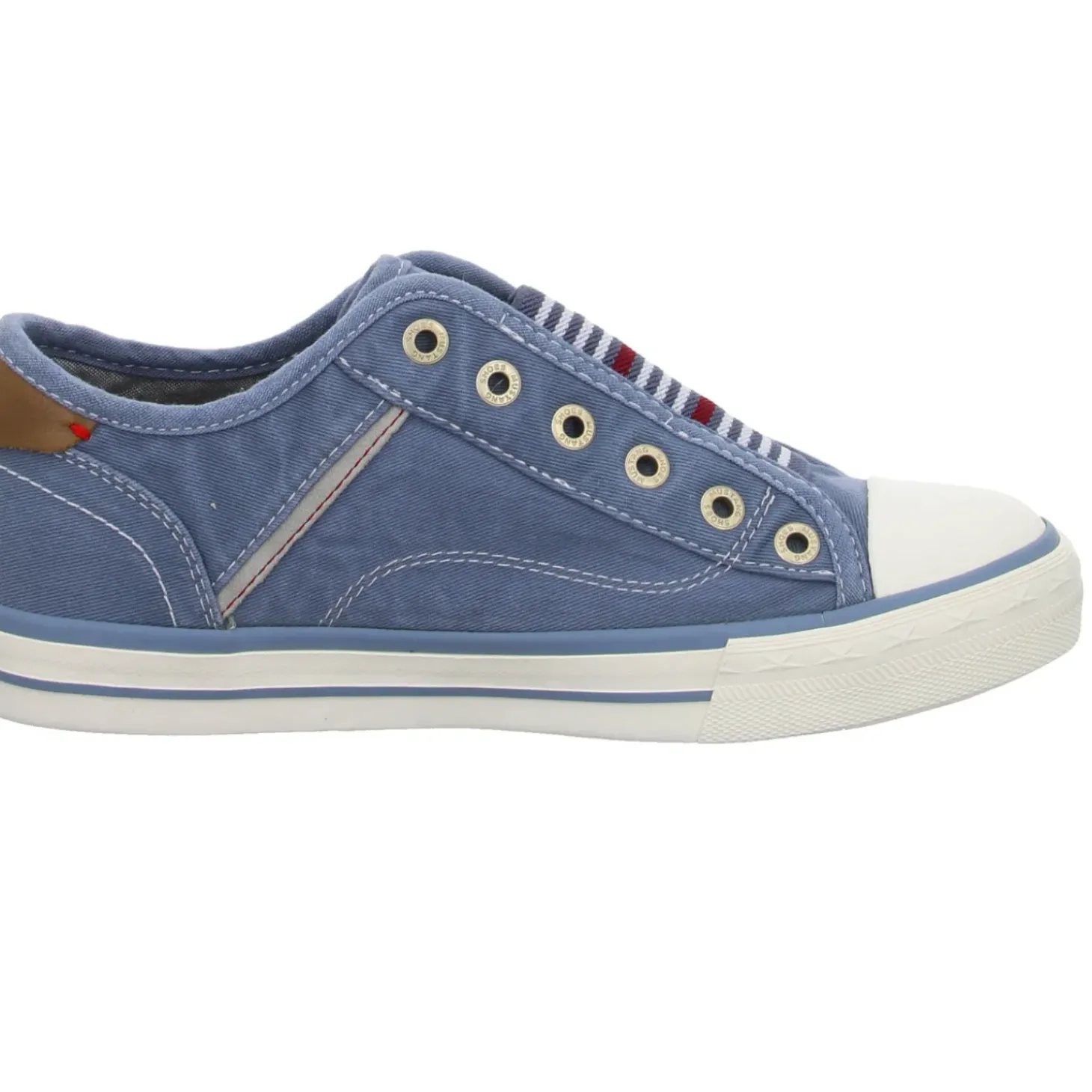 MUSTANG Leinen Slipper/Kletthalbschuh