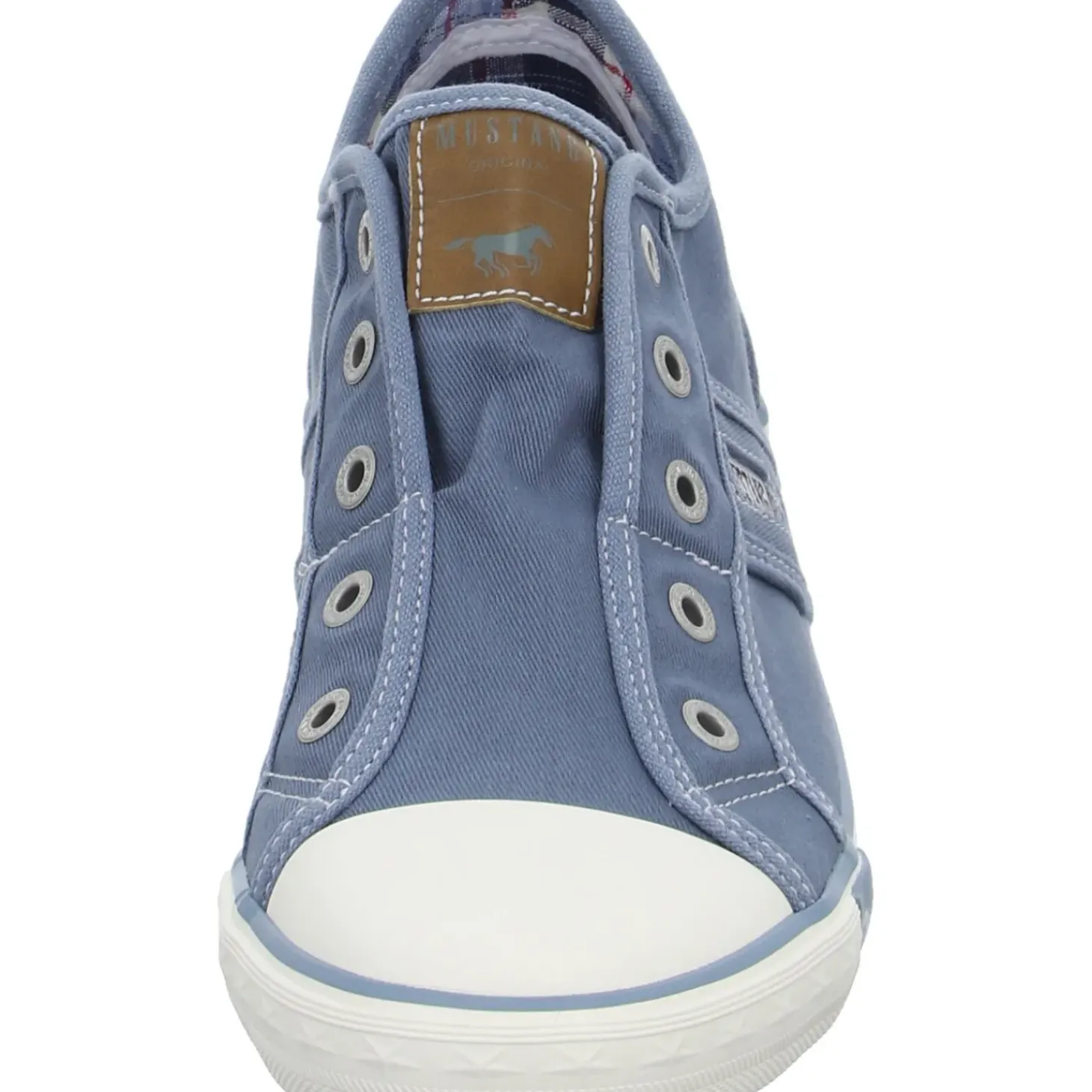 MUSTANG Leinen Slipper/Kletthalbschuh