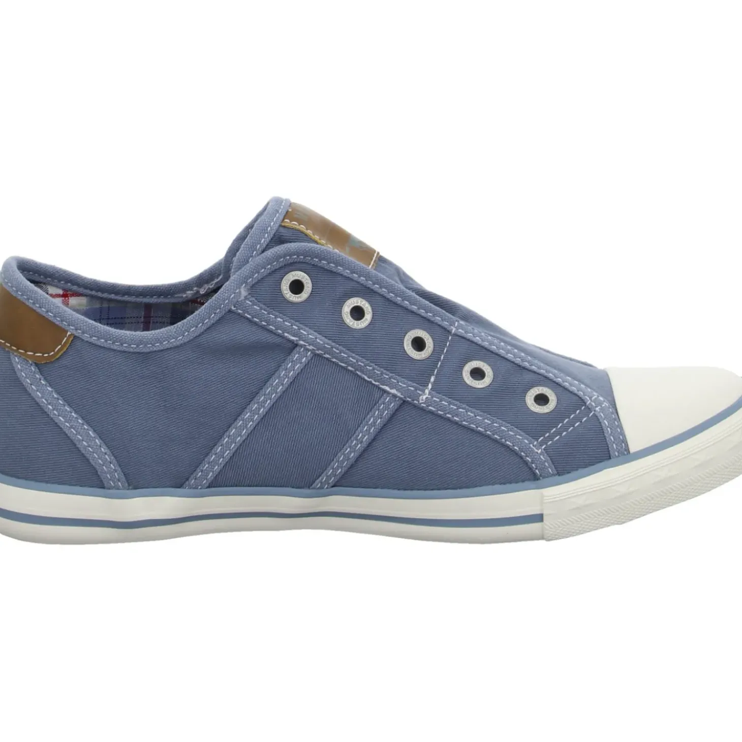 MUSTANG Leinen Slipper/Kletthalbschuh