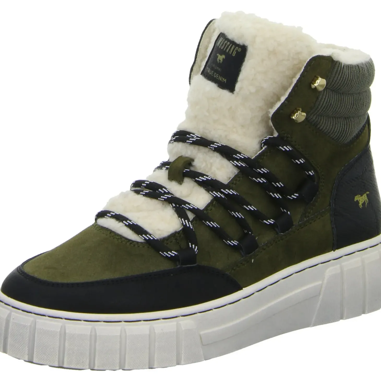 MUSTANG Schnürstiefelette Warmfutter bis 35mm Absatz (casual)