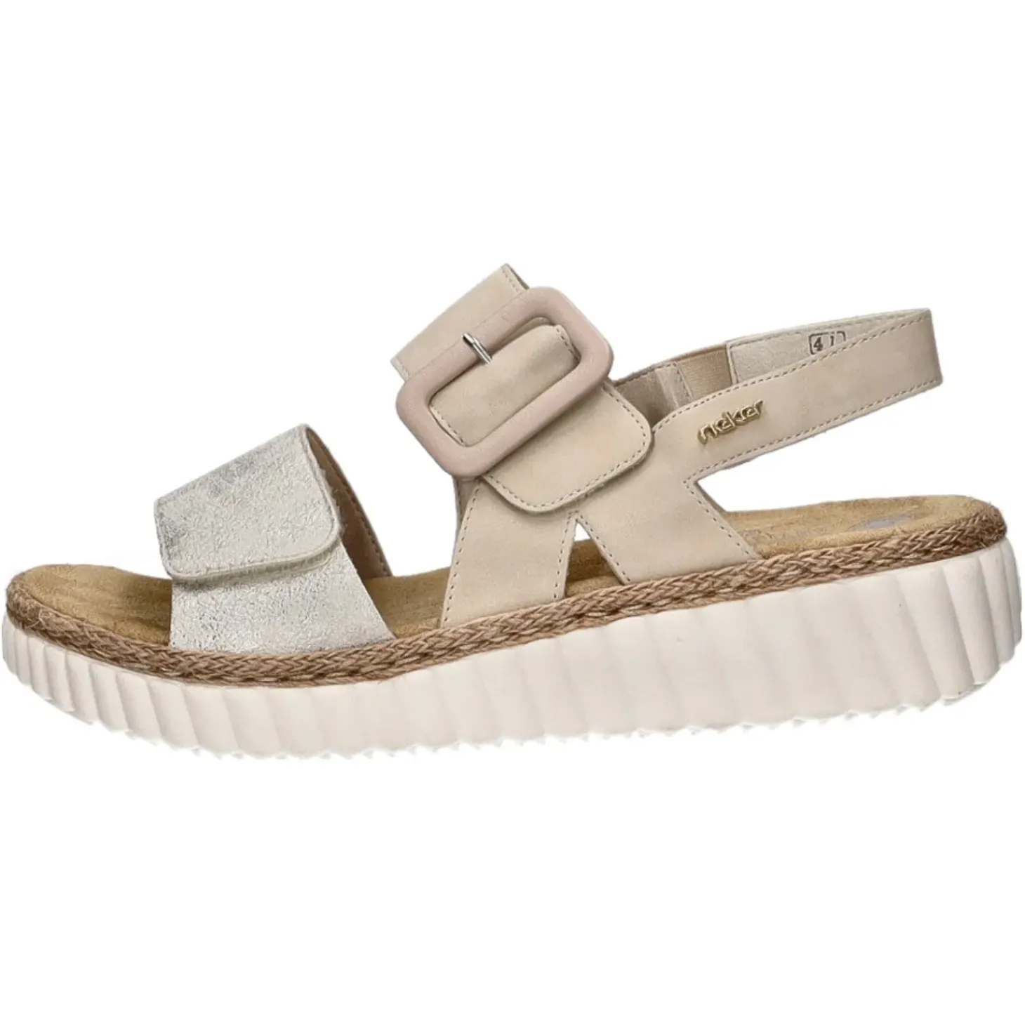 Rieker Keil Sandalette ab 30mm Sohlenhöhe