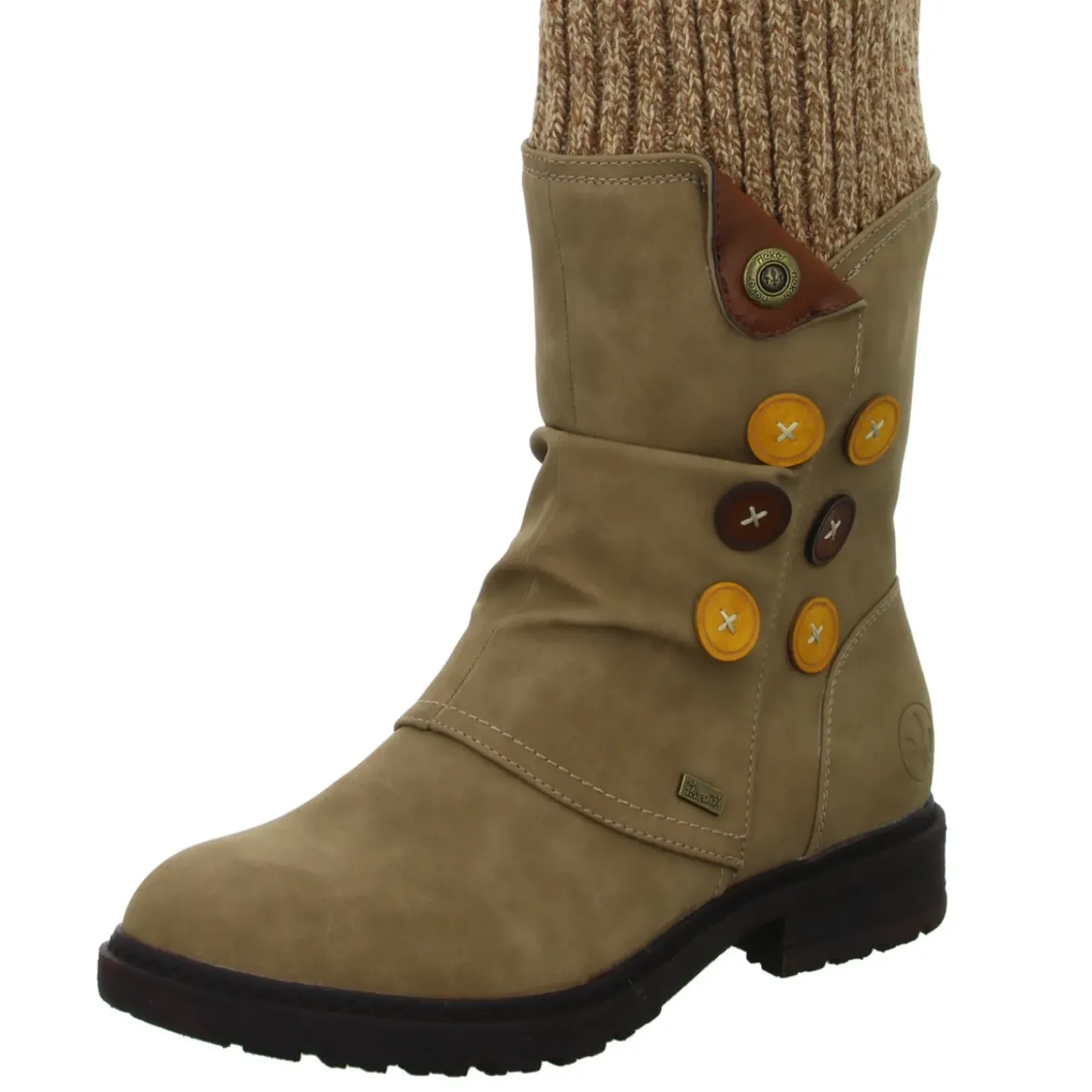 Rieker Schlupf-/Reißverschlußstiefelette Warmfutter bis 35mm Absatz (casual)