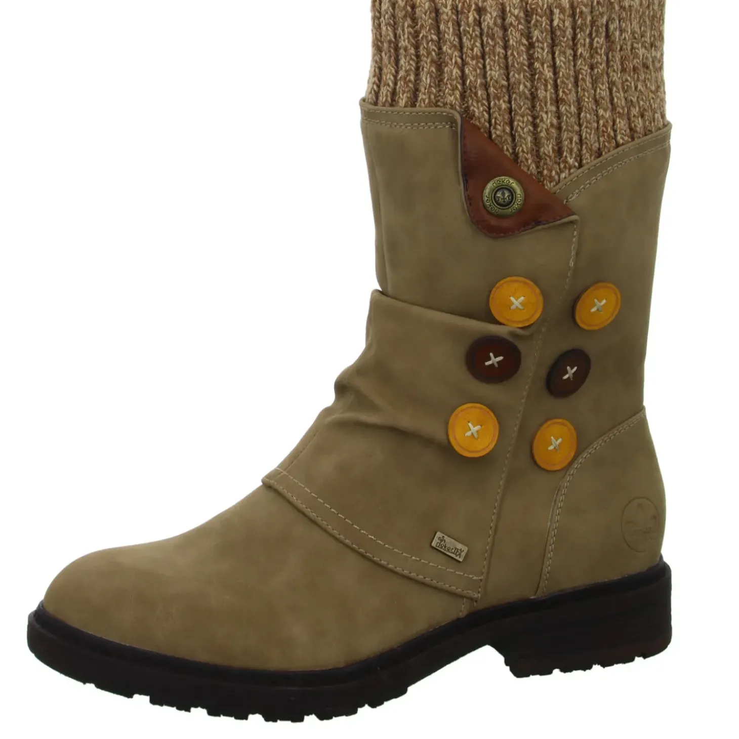 Rieker Schlupf-/Reißverschlußstiefelette Warmfutter bis 35mm Absatz (casual)