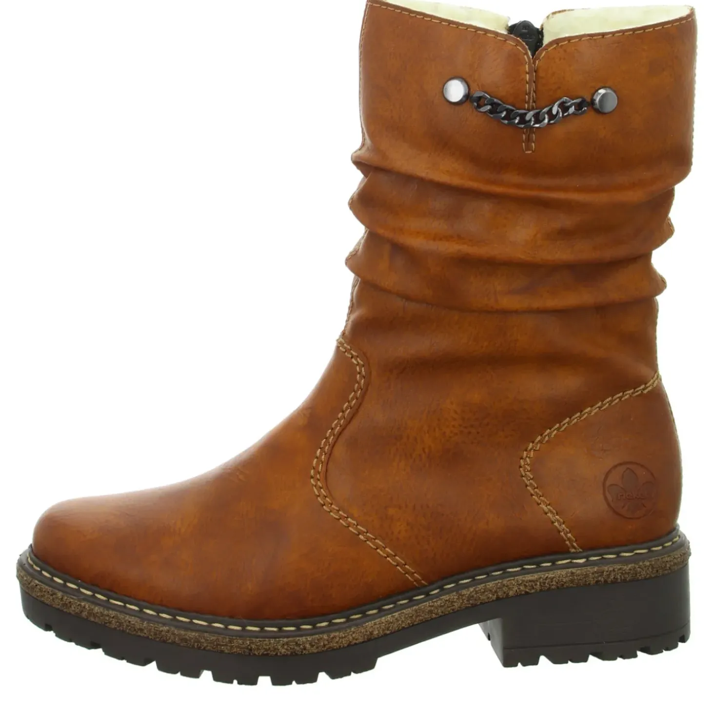 Rieker Schlupf-/Reißverschlußstiefelette Warmfutter bis 35mm Absatz (casual)