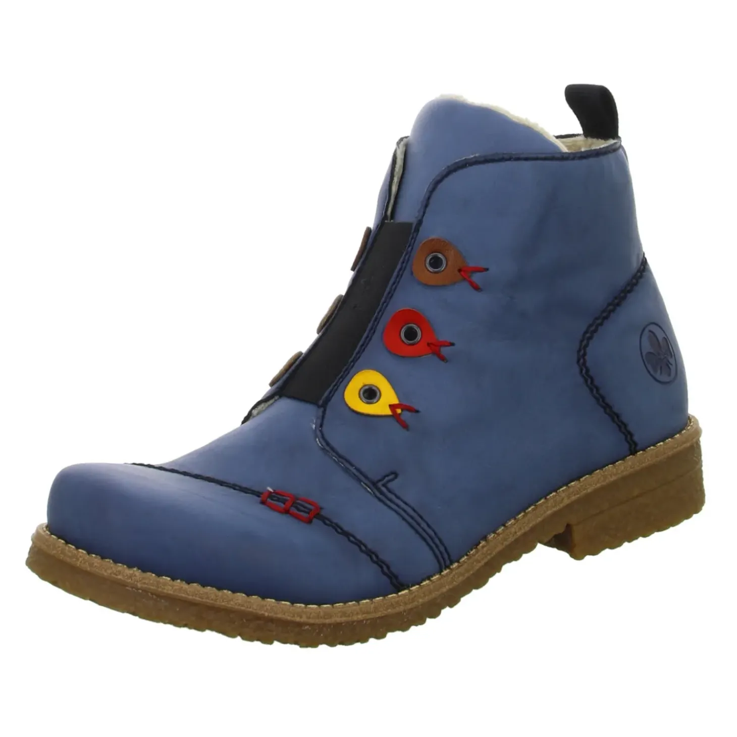 Rieker Schlupf-/Reißverschlußstiefelette Warmfutter bis 35mm Absatz (casual)