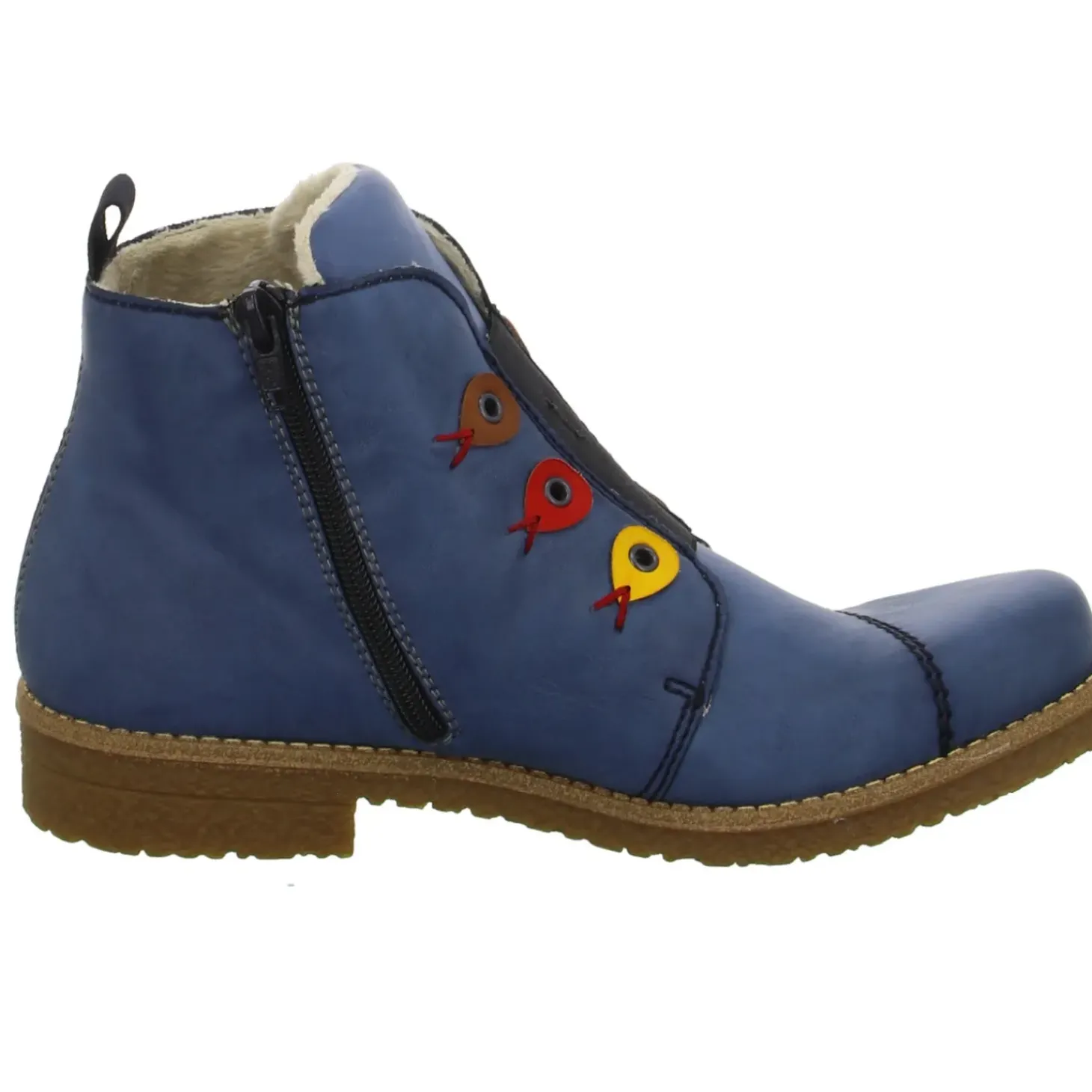 Rieker Schlupf-/Reißverschlußstiefelette Warmfutter bis 35mm Absatz (casual)