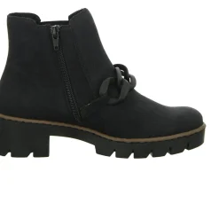 Rieker Schlupf-/Reißverschlußstiefelette Warmfutter bis 35mm Absatz (casual)