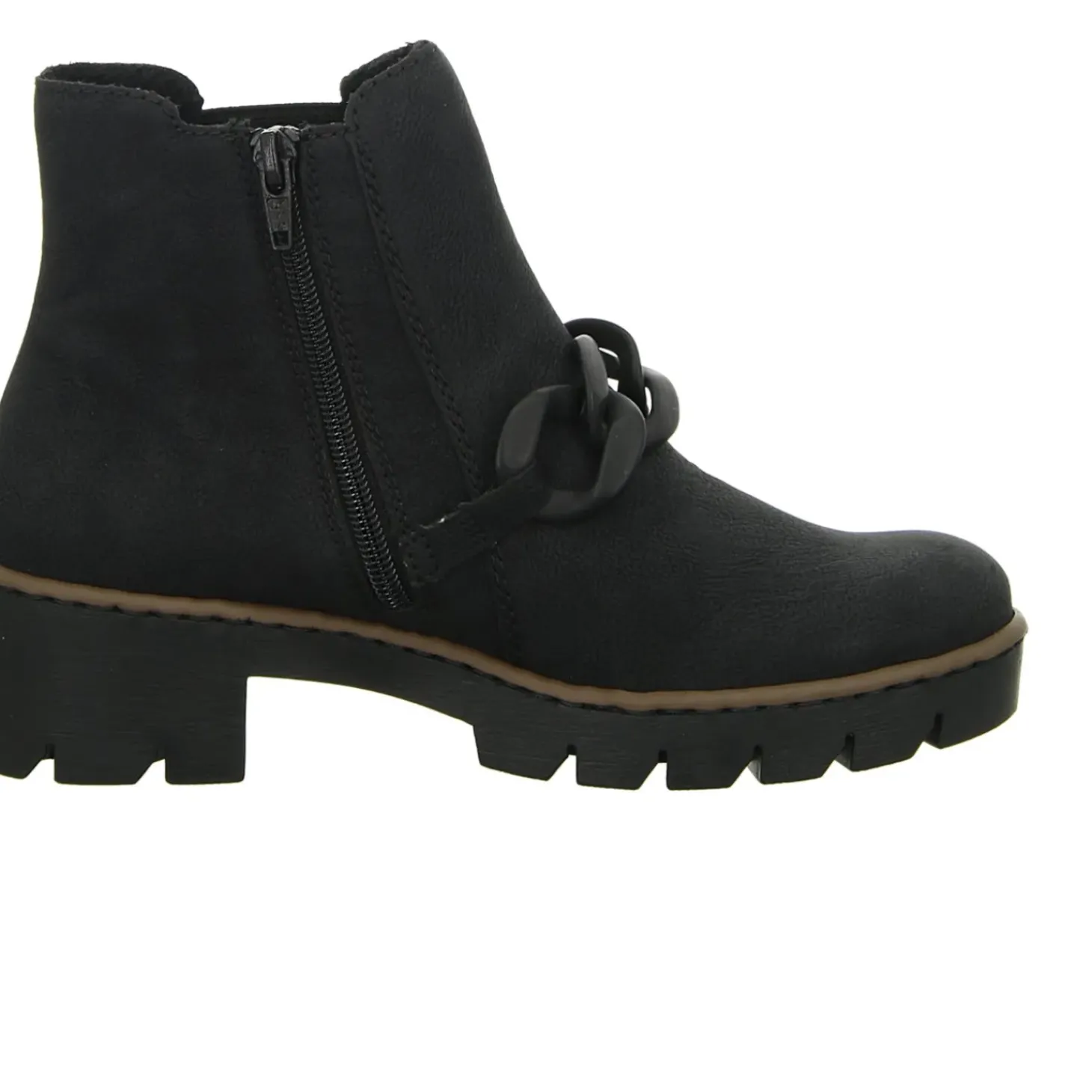 Rieker Schlupf-/Reißverschlußstiefelette Warmfutter bis 35mm Absatz (casual)