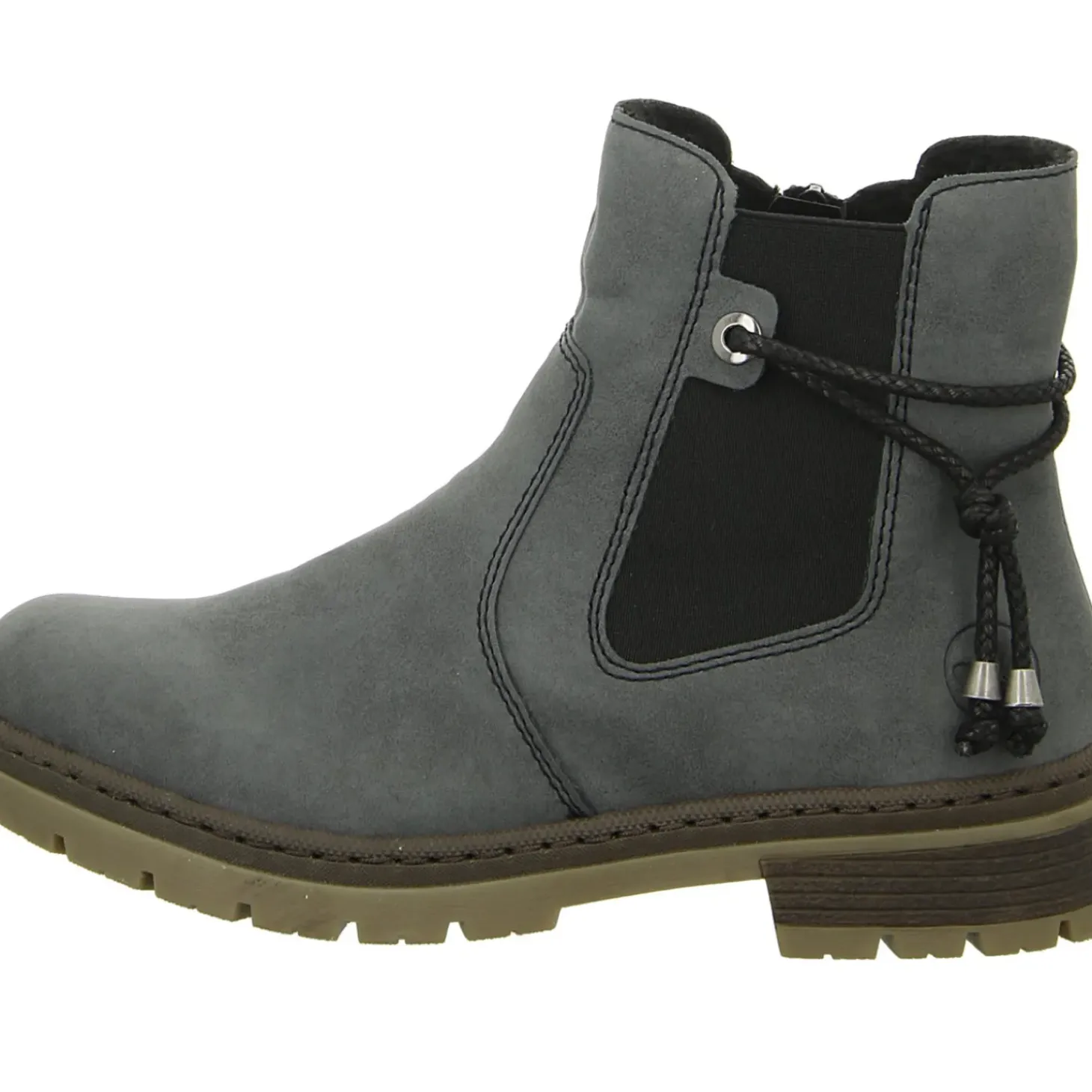 Rieker Schlupf-/Reißverschlußstiefelette Warmfutter bis 35mm Absatz (casual)