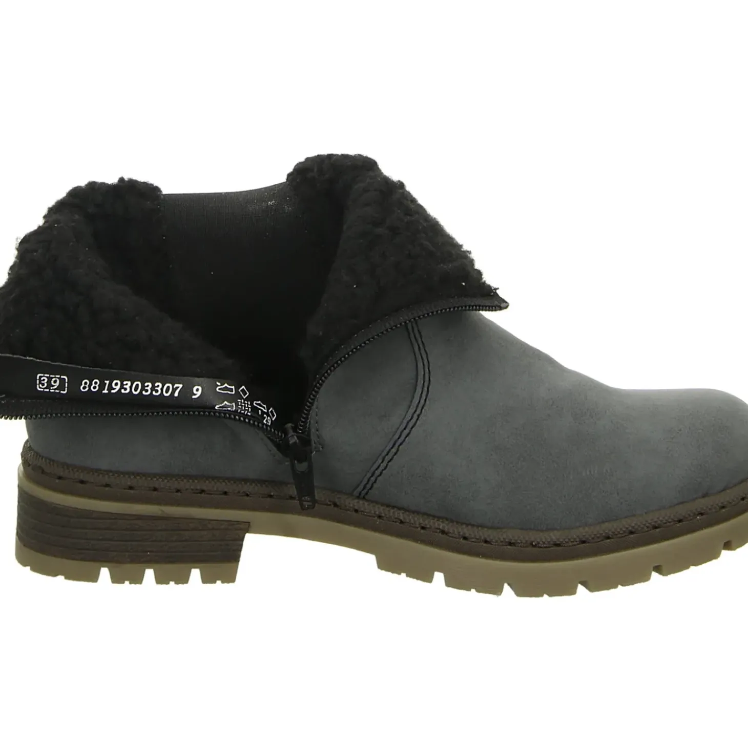 Rieker Schlupf-/Reißverschlußstiefelette Warmfutter bis 35mm Absatz (casual)