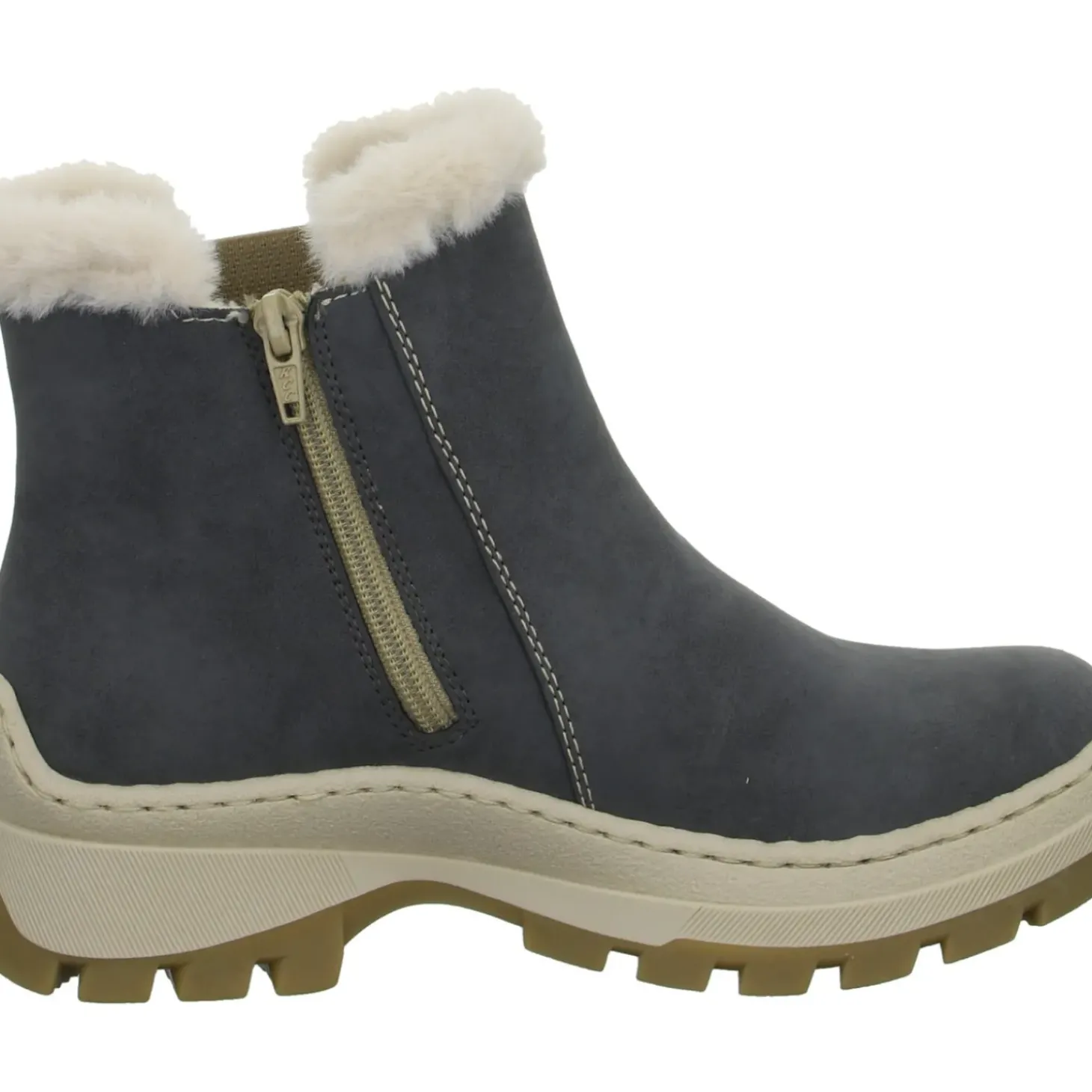 Rieker Schlupf-/Reißverschlußstiefelette Warmfutter bis 35mm Absatz (casual)
