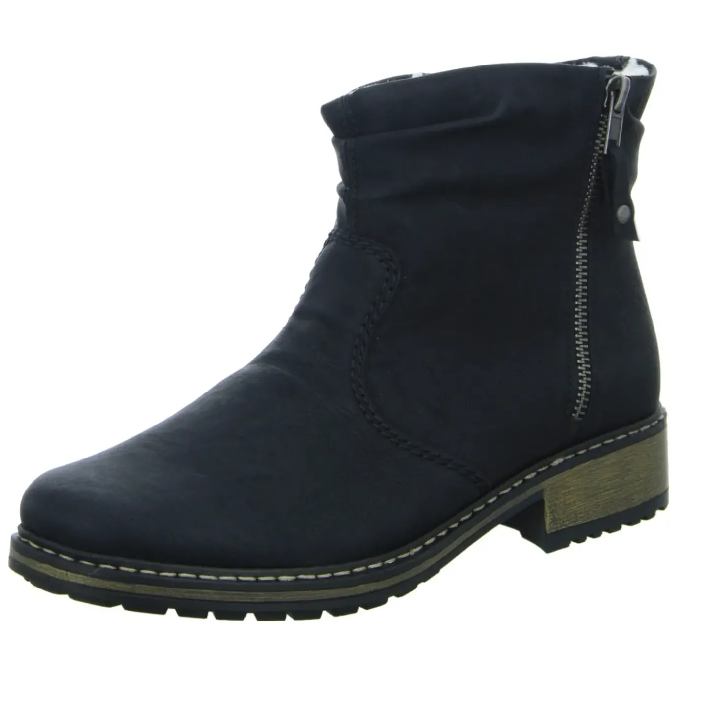 Rieker Schlupf-/Reißverschlußstiefelette Warmfutter bis 35mm Absatz (casual)