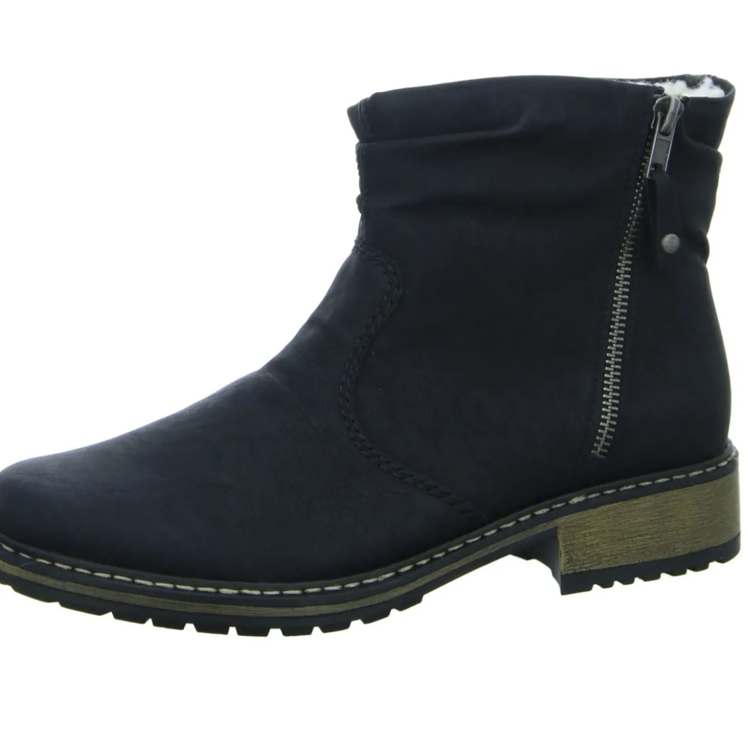 Rieker Schlupf-/Reißverschlußstiefelette Warmfutter bis 35mm Absatz (casual)