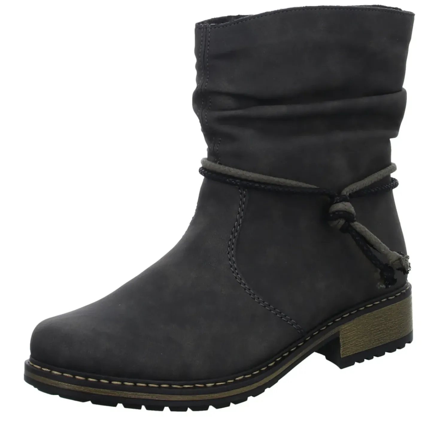 Rieker Schlupf-/Reißverschlußstiefelette Warmfutter bis 35mm Absatz (casual)