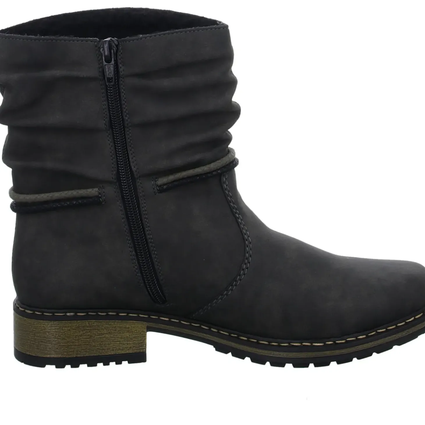Rieker Schlupf-/Reißverschlußstiefelette Warmfutter bis 35mm Absatz (casual)