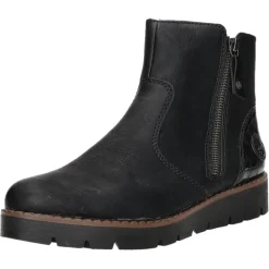 Rieker Schlupf-/Reißverschlußstiefelette Warmfutter bis 35mm Absatz (casual)