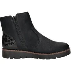 Rieker Schlupf-/Reißverschlußstiefelette Warmfutter bis 35mm Absatz (casual)