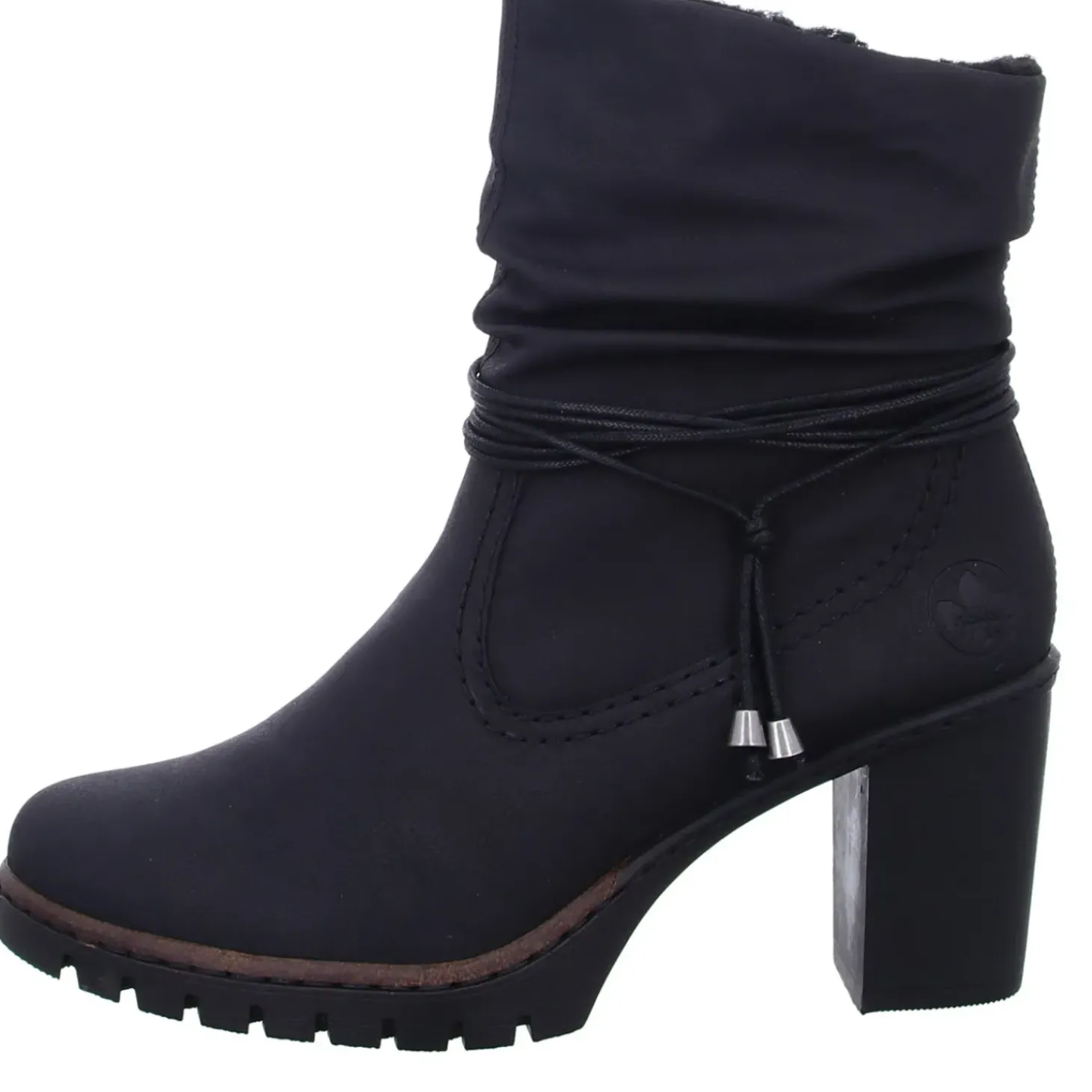 Rieker Schlupf-/Reißverschlußstiefelette Warmfutter ab 35mm Absatz