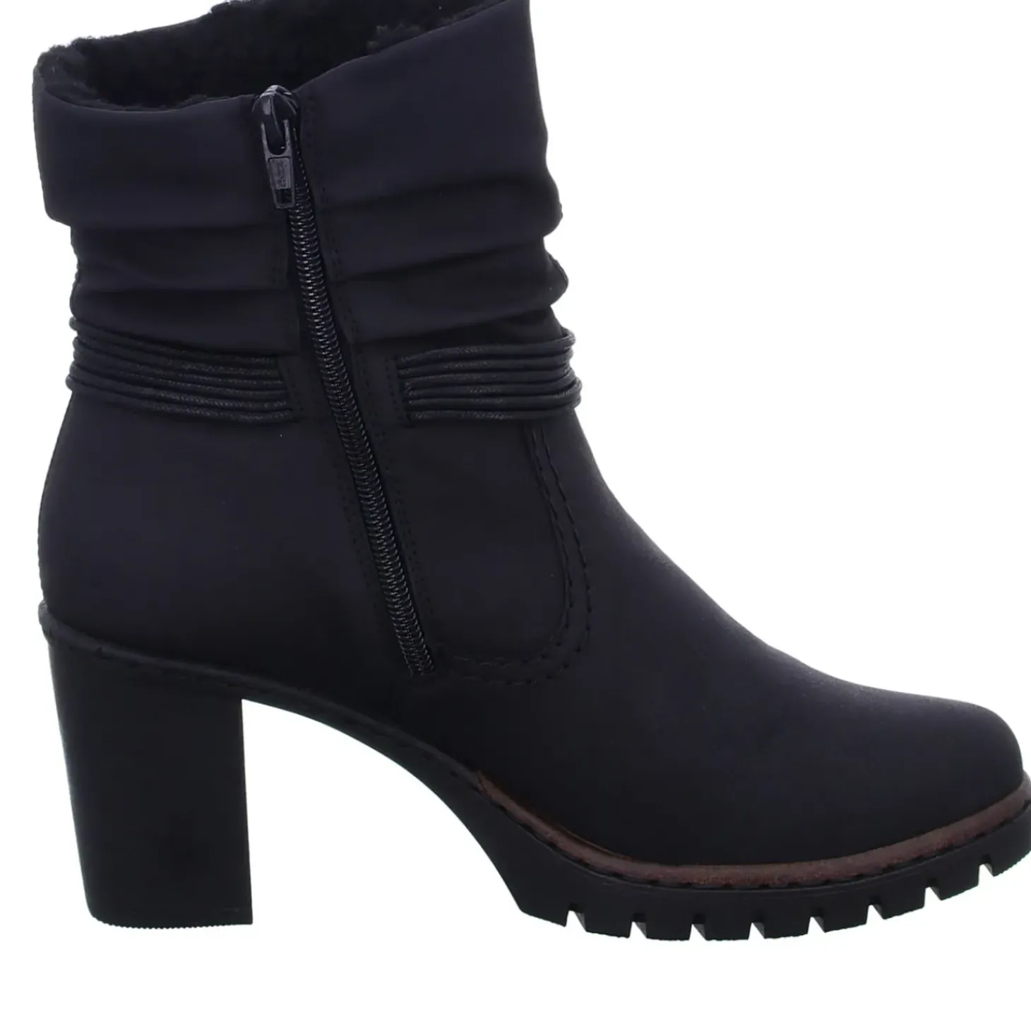 Rieker Schlupf-/Reißverschlußstiefelette Warmfutter ab 35mm Absatz