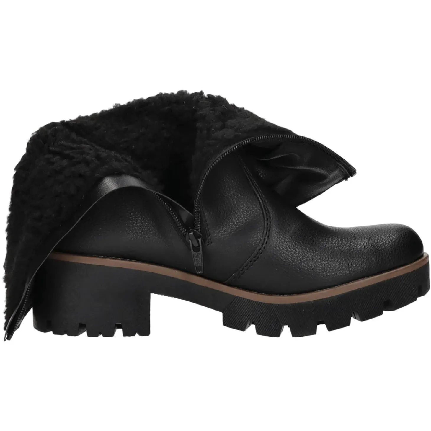 Rieker Schlupf-/Reißverschlußstiefelette Warmfutter ab 35mm Absatz