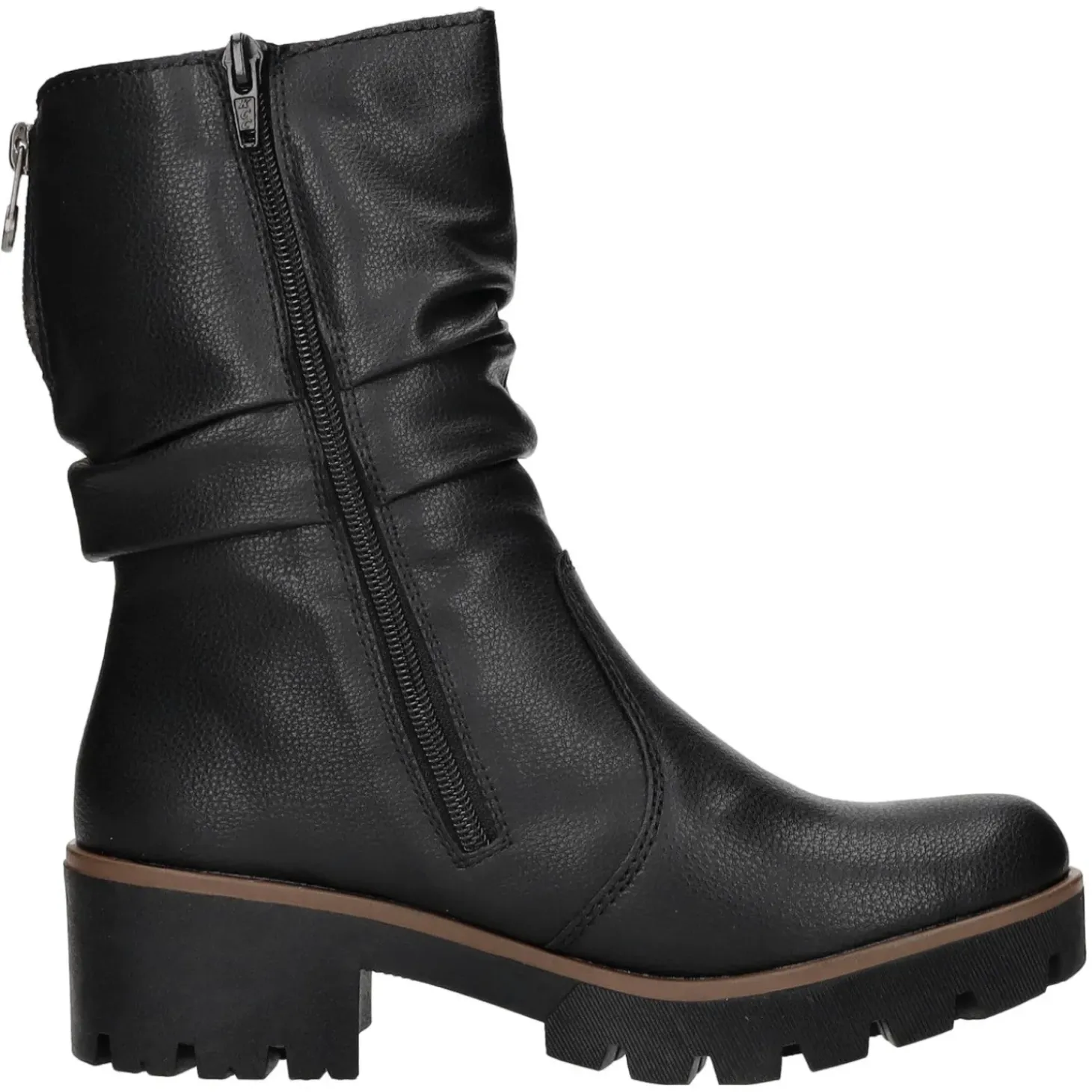 Rieker Schlupf-/Reißverschlußstiefelette Warmfutter ab 35mm Absatz