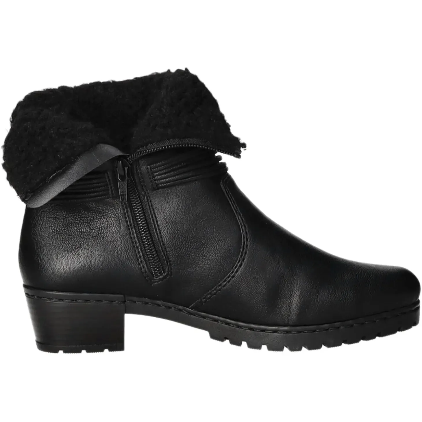 Rieker Schlupf-/Reißverschlußstiefelette Warmfutter ab 35mm Absatz