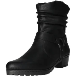 Rieker Schlupf-/Reißverschlußstiefelette Warmfutter ab 35mm Absatz